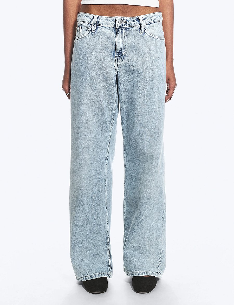 Weekday - Imoo Low Rise Loose Wide Leg Jeans - brede jeans - dream blue - 3