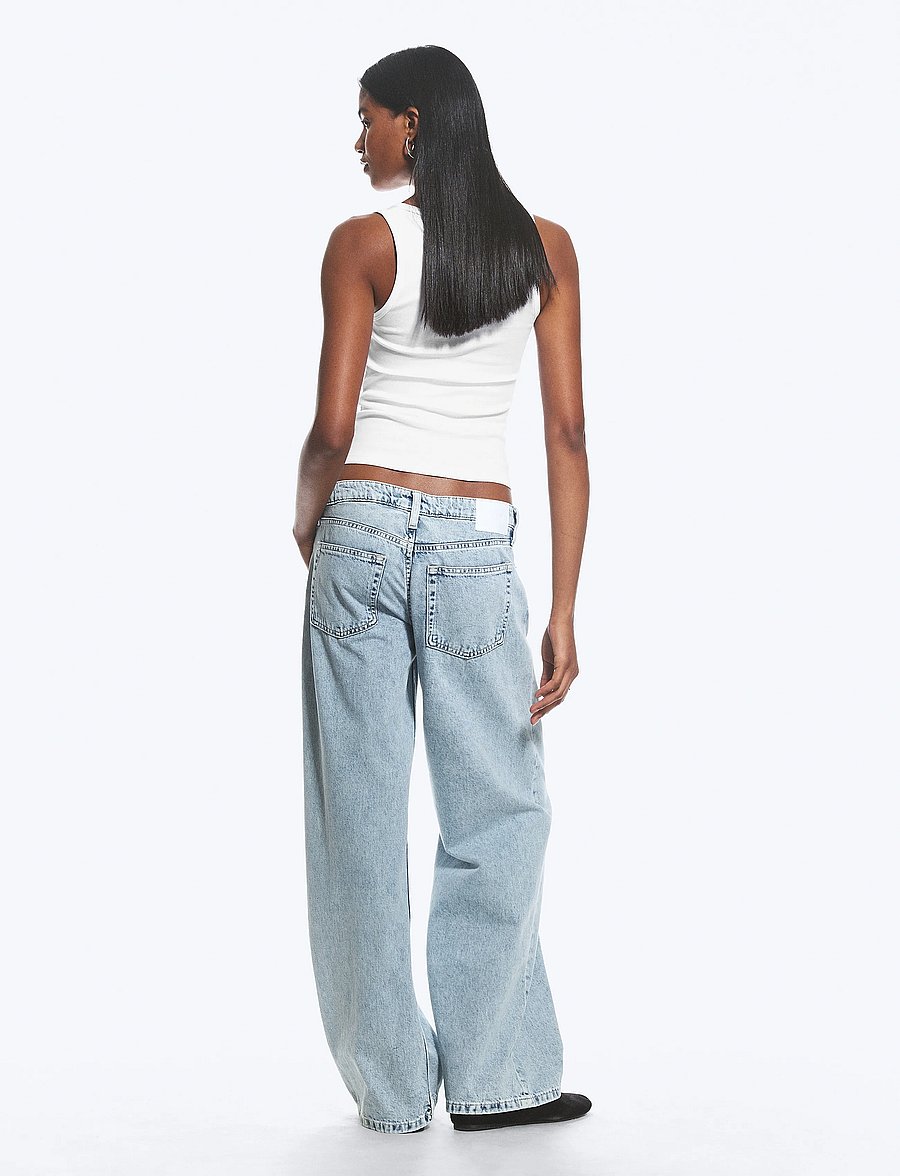 Weekday - Imoo Low Rise Loose Wide Leg Jeans - brede jeans - dream blue - 5