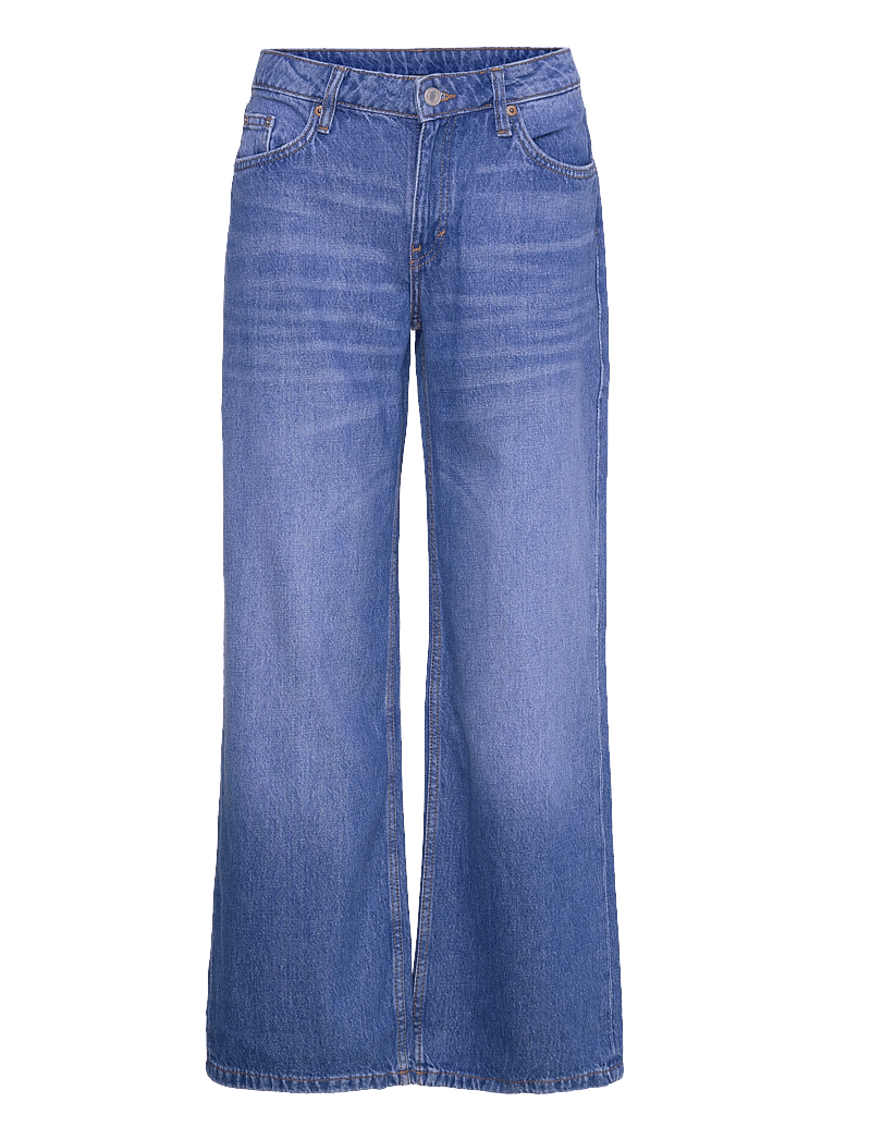 Weekday - Imoo Low Rise Loose Wide Leg Jeans - laia säärega teksad - kallithea blue - 0