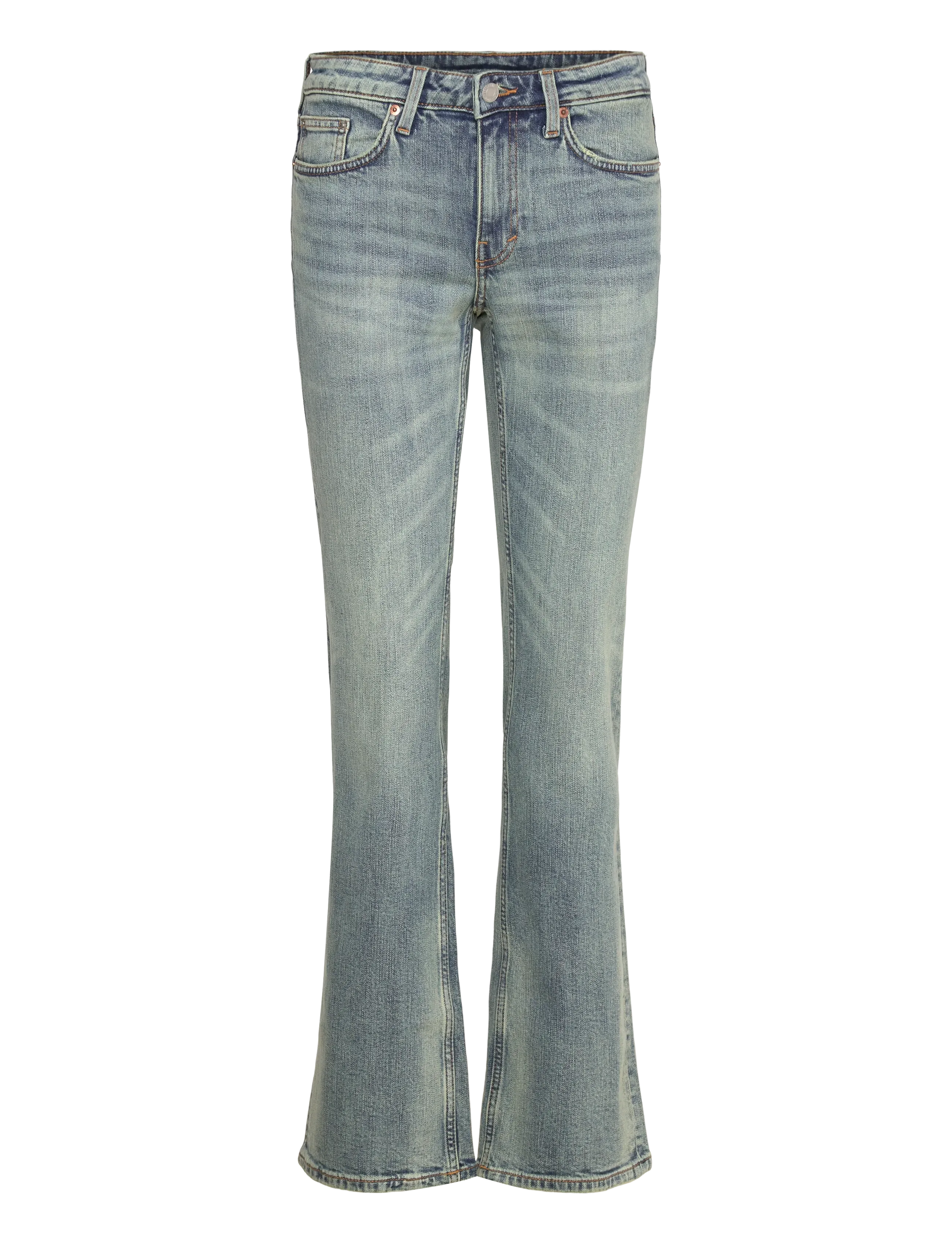 Weekday Tension Mid Rise Slim Bootcut Leg Jeans - Tøj - PERSEUS BLUE / blue
