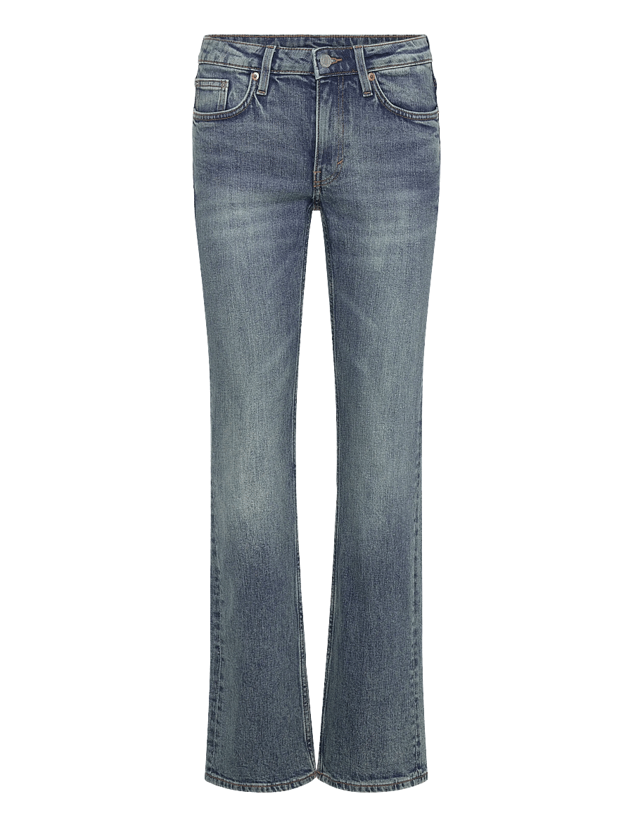Weekday - Tension Mid Rise Slim Bootcut Leg Jeans - bootcut jeans - thunder blue - 0