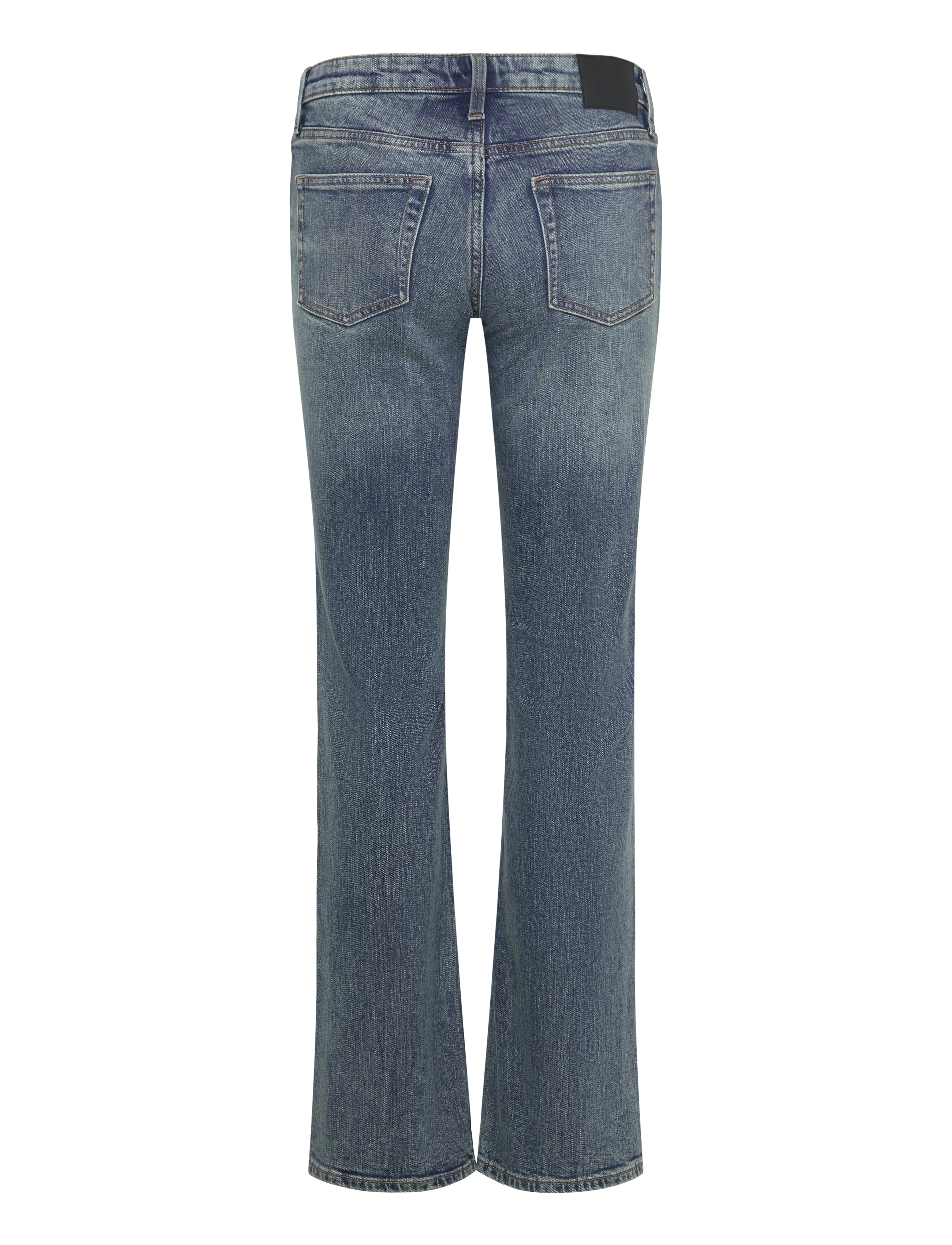 Weekday - Tension Mid Rise Slim Bootcut Leg Jeans - bootcut-farkut - thunder blue - 1