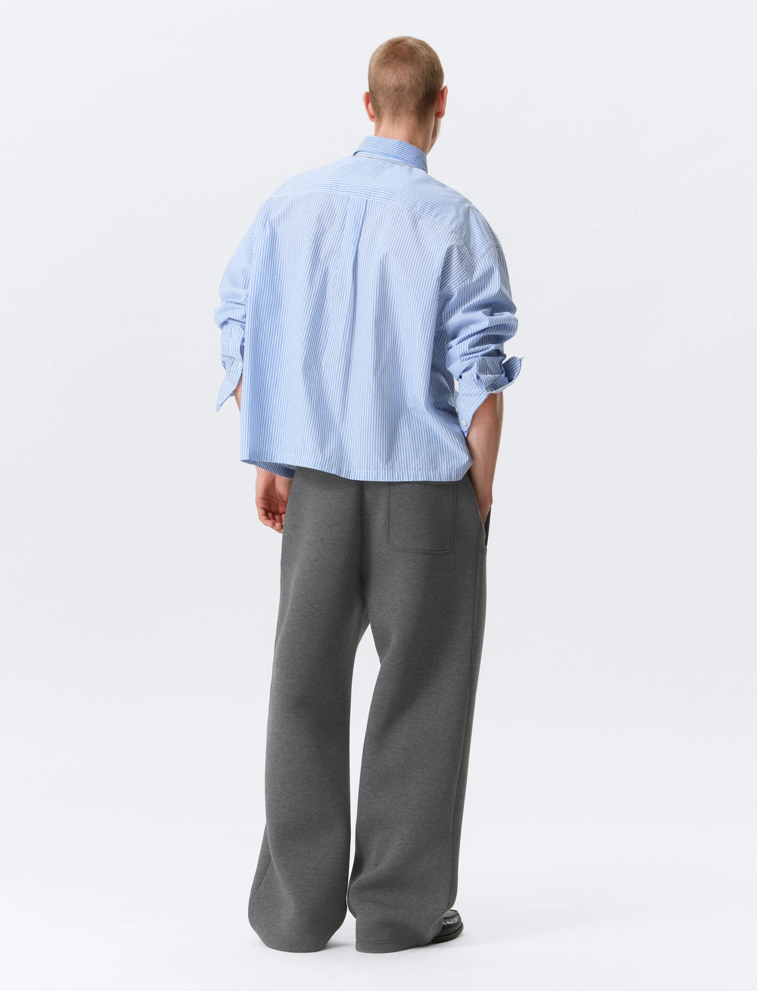 Weekday - Loose Fit Scuba Sweatpants - shop by occasion - dark grey melange - 4