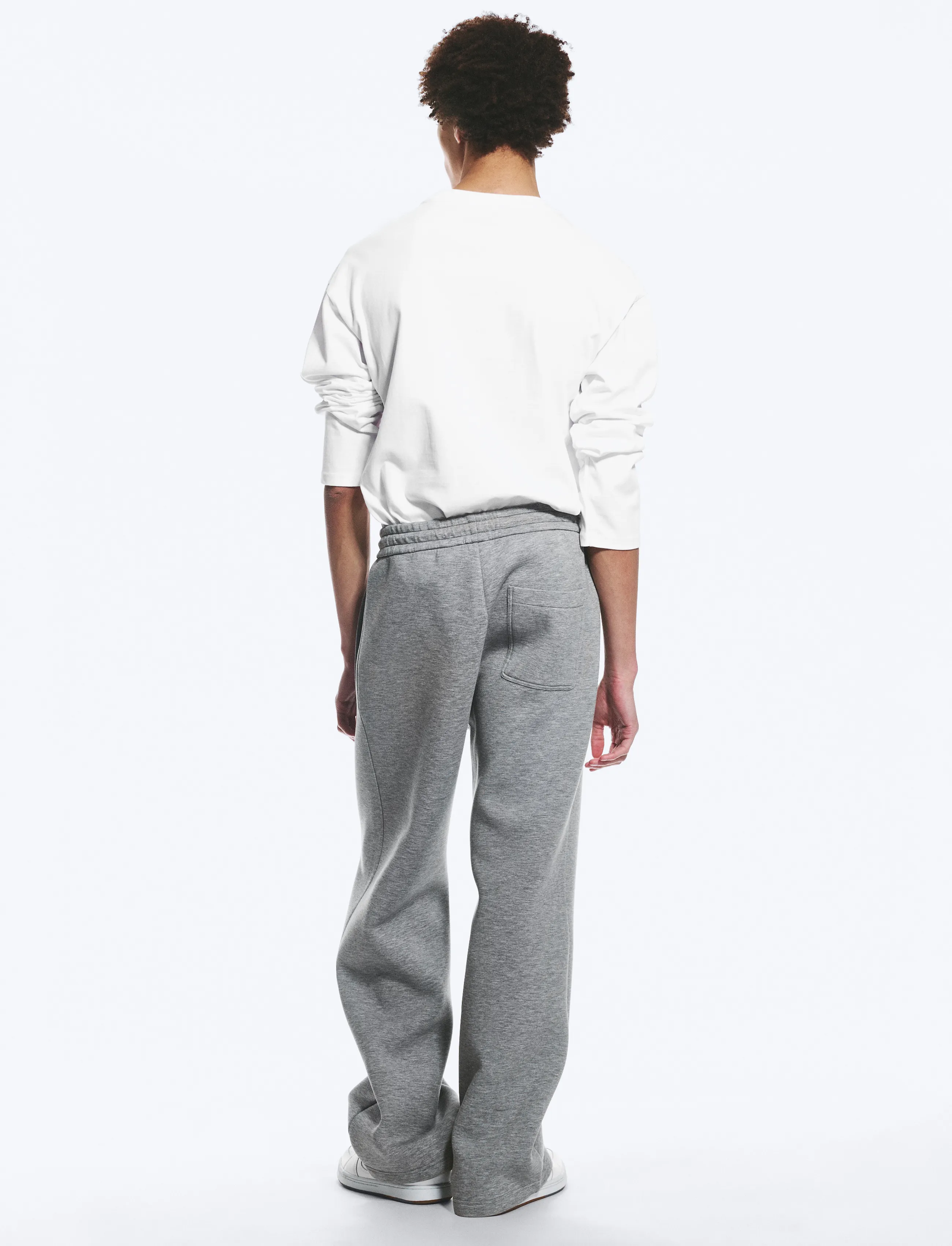 Weekday - Loose Fit Scuba Sweatpants - shop by occasion - grey melange - 4