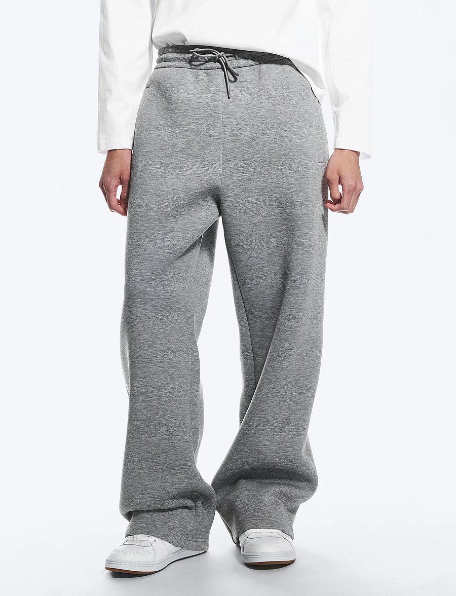 Weekday - Loose Fit Scuba Sweatpants - shop by occasion - grey melange - 5