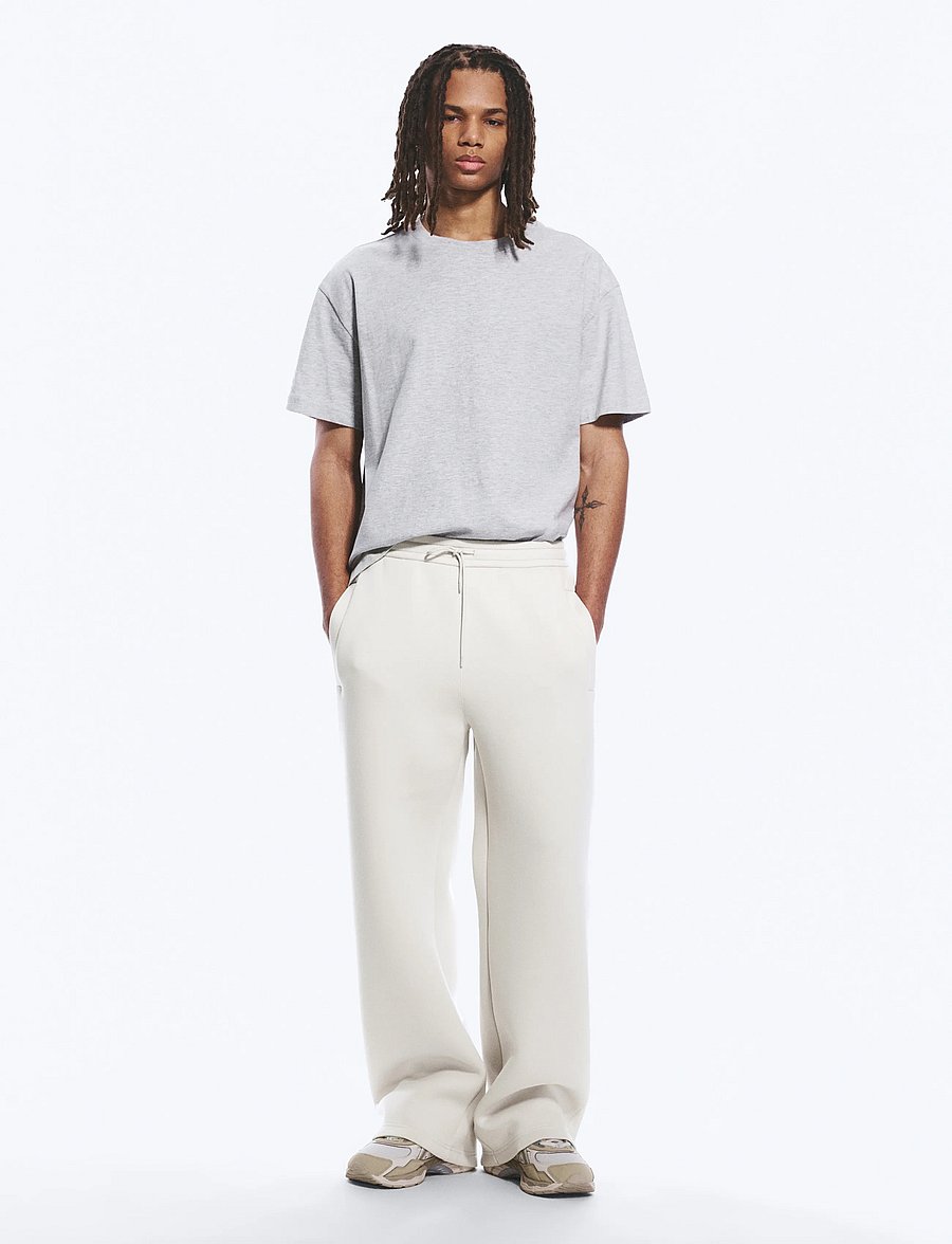 Weekday - Loose Fit Scuba Sweatpants - shoppa efter tillfälle - mole dusty light - 0