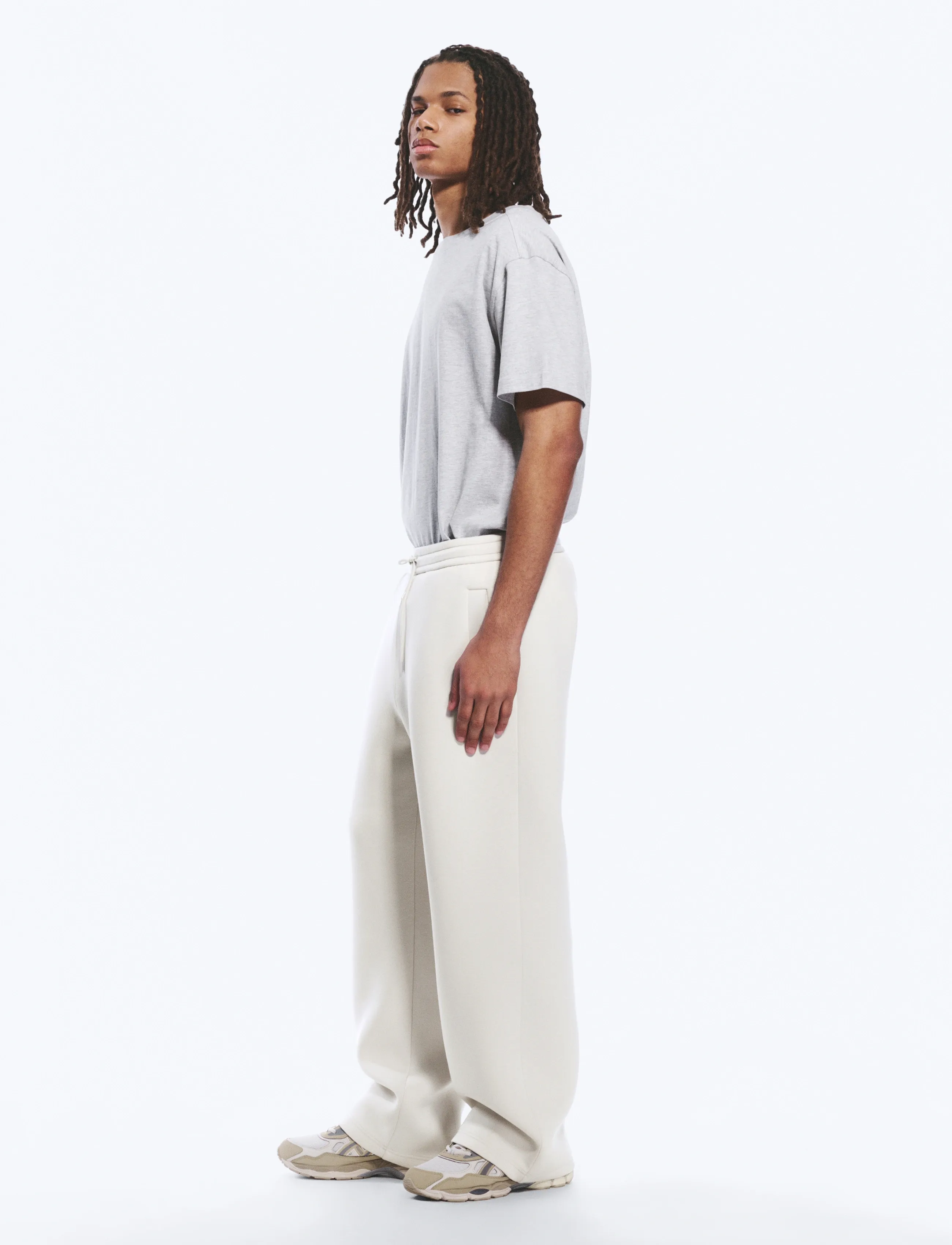 Weekday - Loose Fit Scuba Sweatpants - nach anlass kaufen - mole dusty light - 3