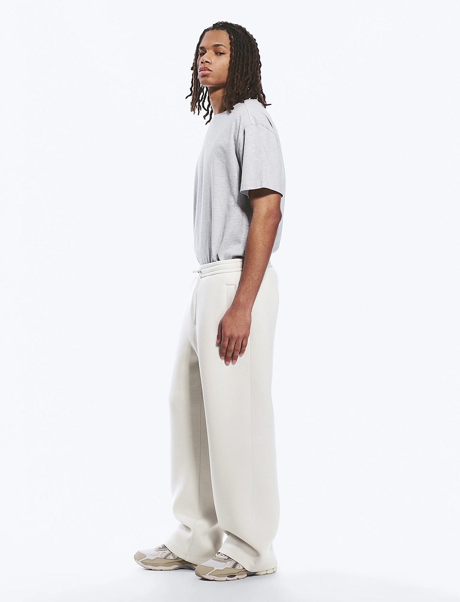 Weekday - Loose Fit Scuba Sweatpants - shoppa efter tillfälle - mole dusty light - 3