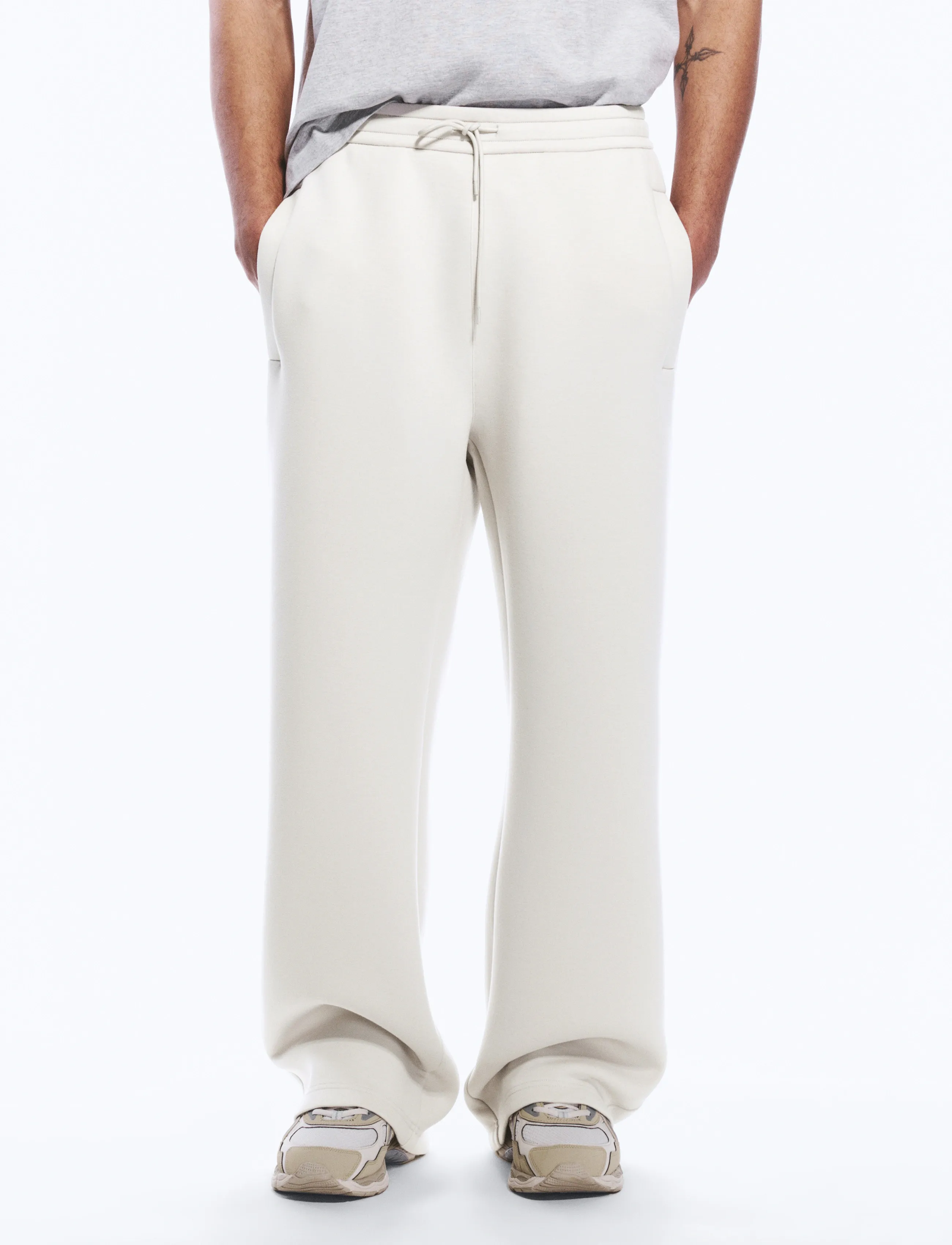 Weekday - Loose Fit Scuba Sweatpants - nach anlass kaufen - mole dusty light - 5