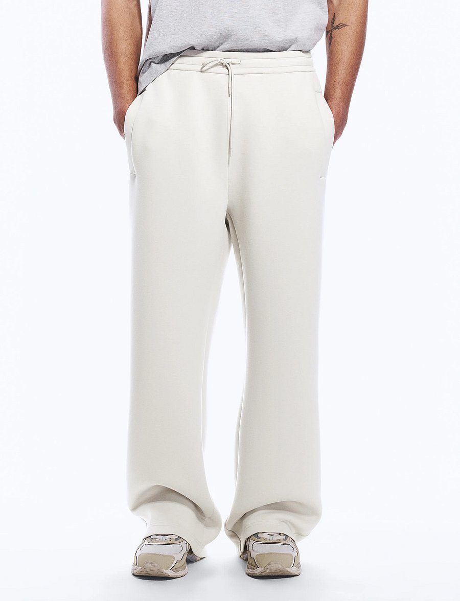 Weekday - Loose Fit Scuba Sweatpants - shoppa efter tillfälle - mole dusty light - 5