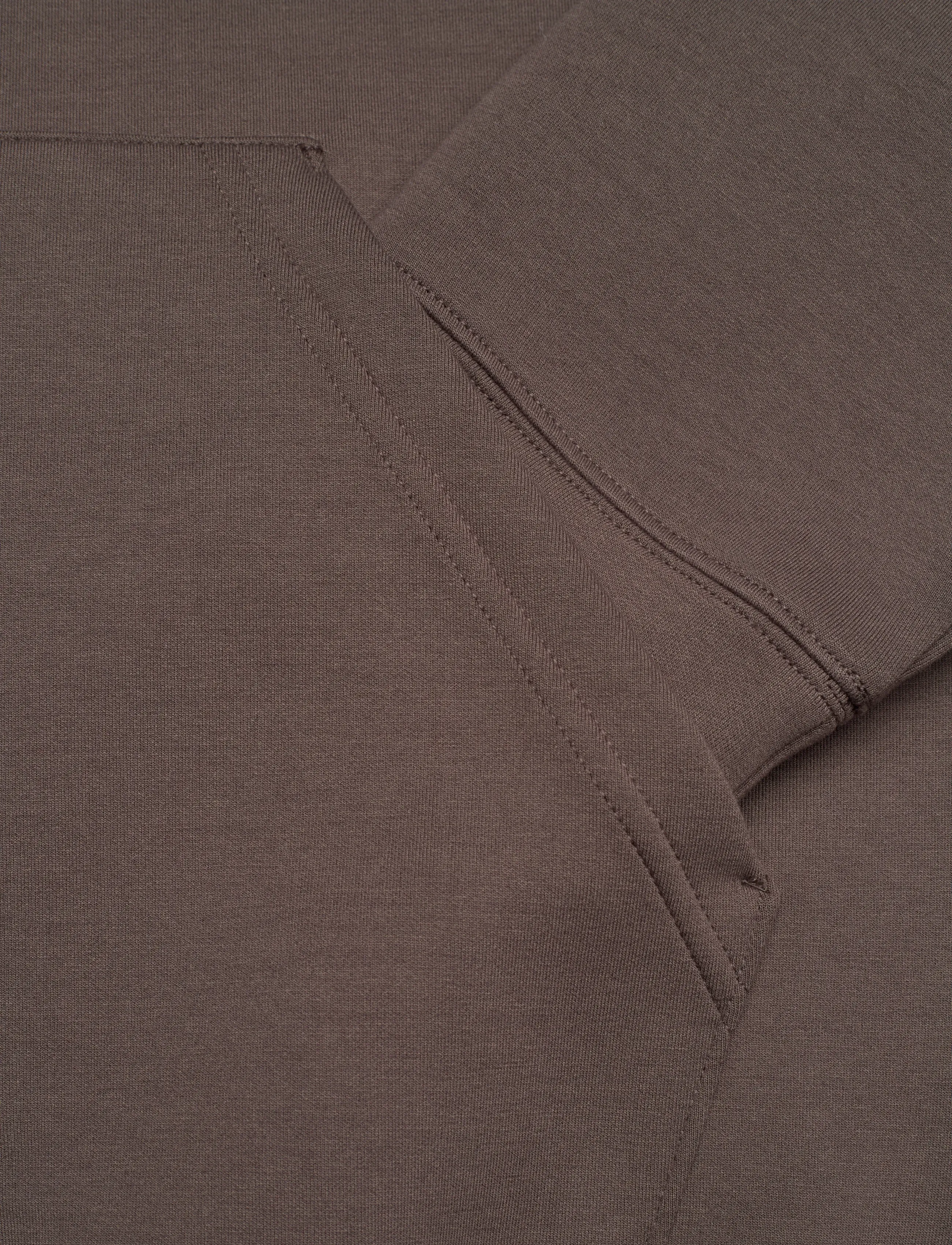 Weekday - Simon Graphic Scuba Zip Hoodie - kapuutsiga pusad - dark mole embroidery - 4