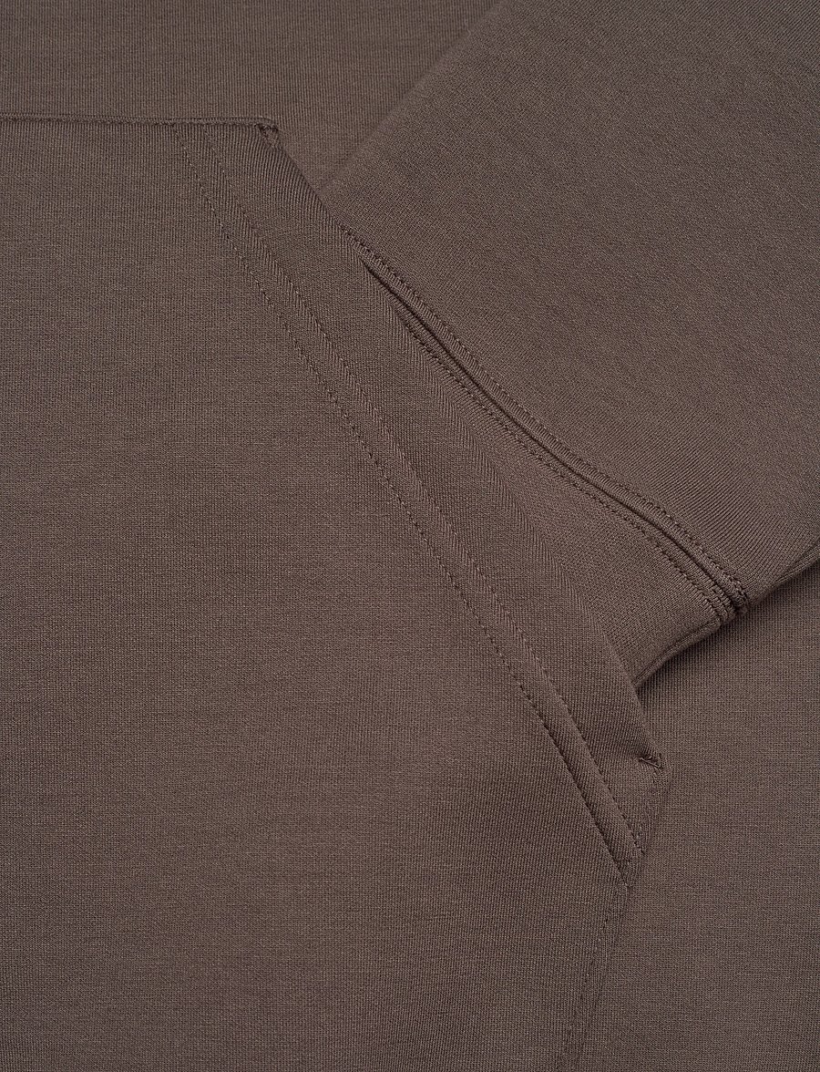 Weekday - Simon Graphic Scuba Zip Hoodie - kapuutsiga pusad - dark mole embroidery - 4