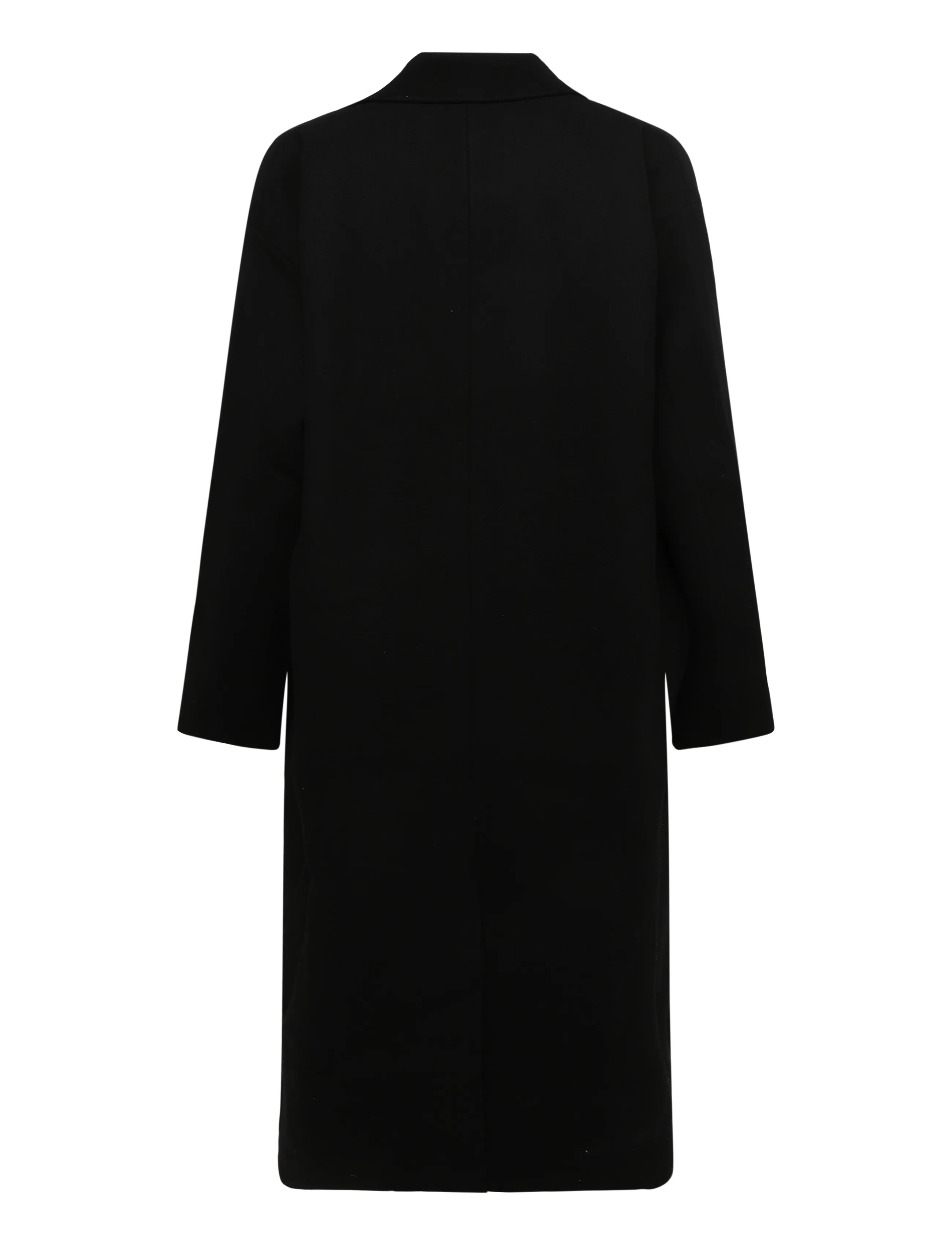 Weekday - Oversized Single-Breasted Wool Blend Coat - talvejoped - black - 1