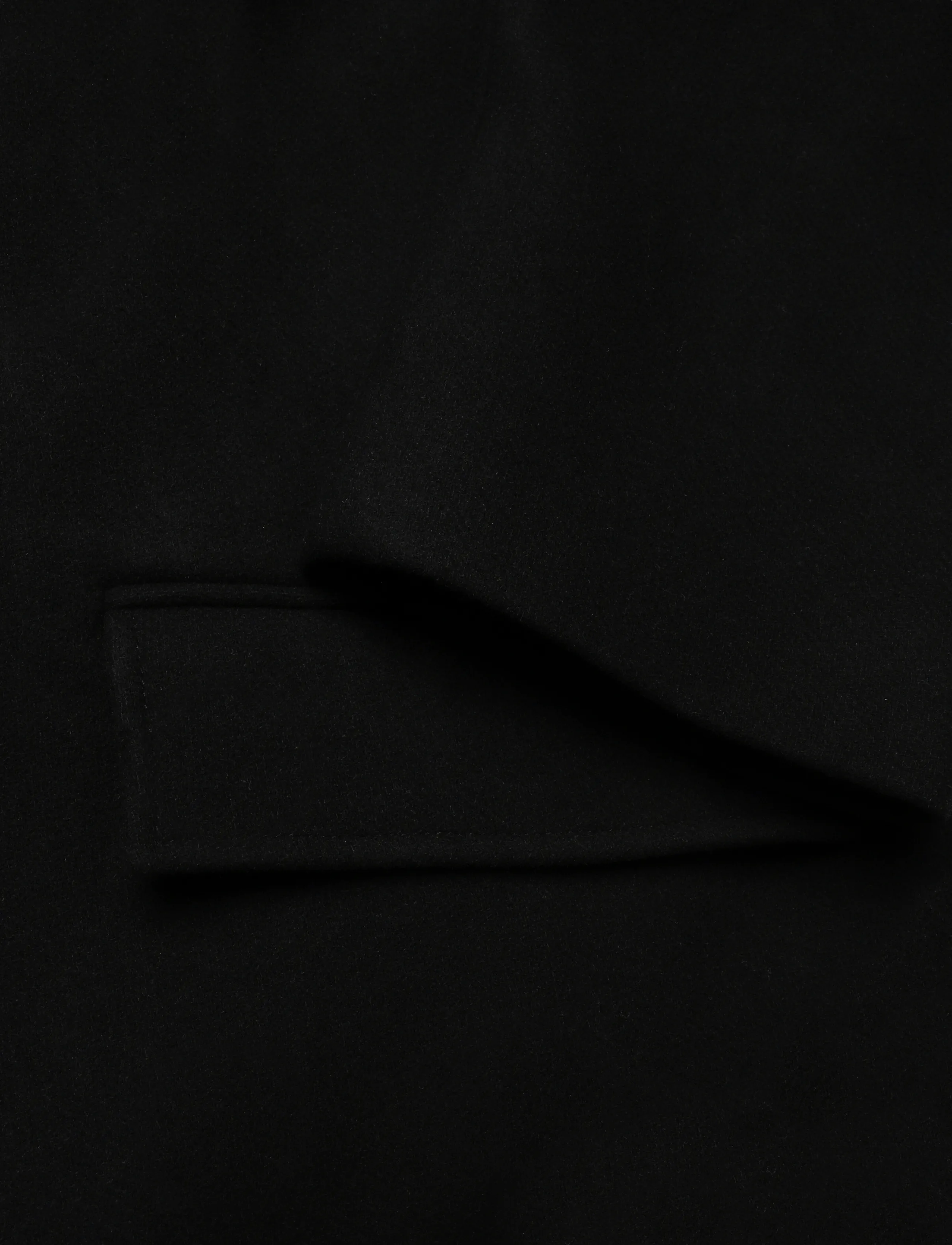 Weekday - Oversized Single-Breasted Wool Blend Coat - talvejoped - black - 3