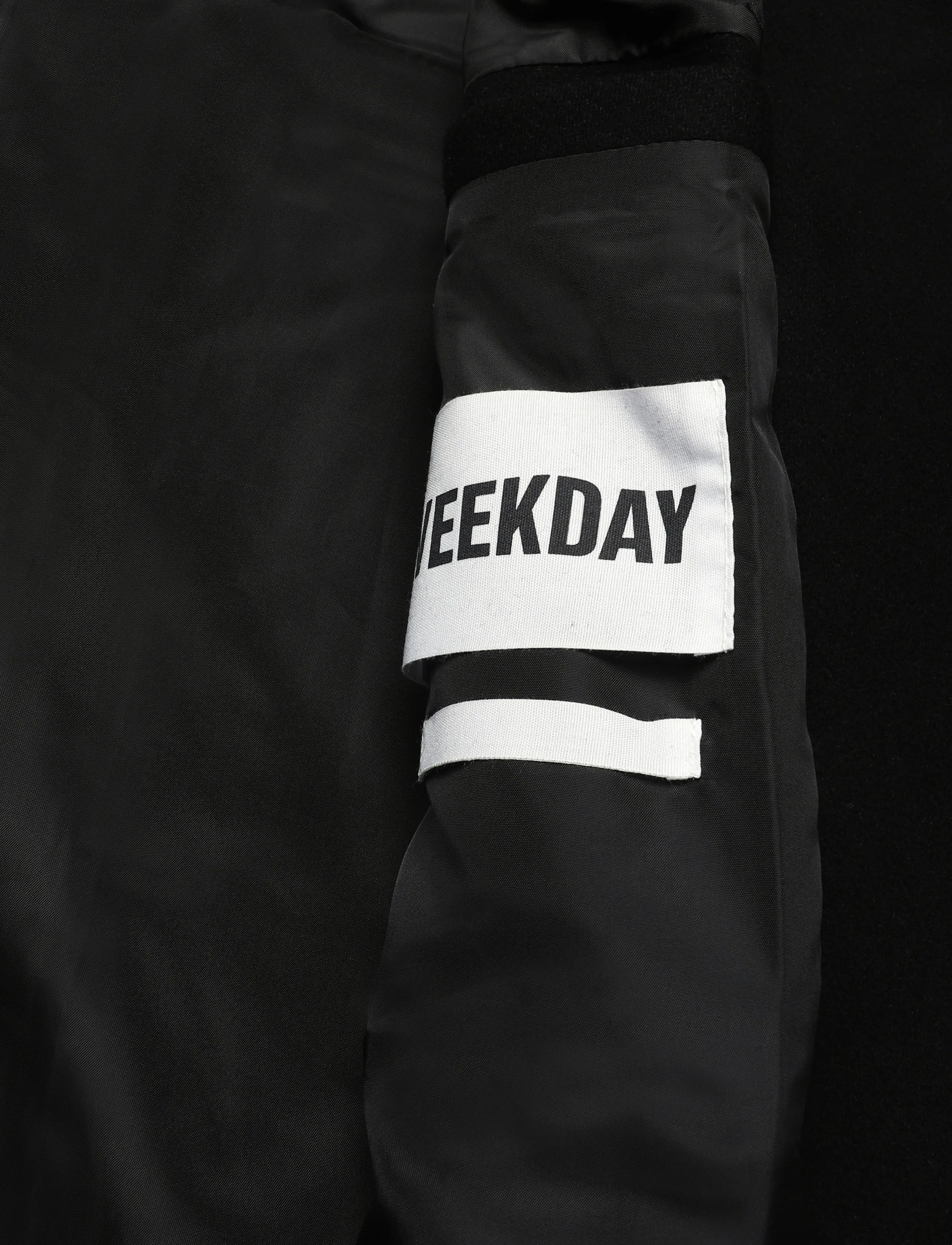 Weekday - Oversized Single-Breasted Wool Blend Coat - talvejoped - black - 4