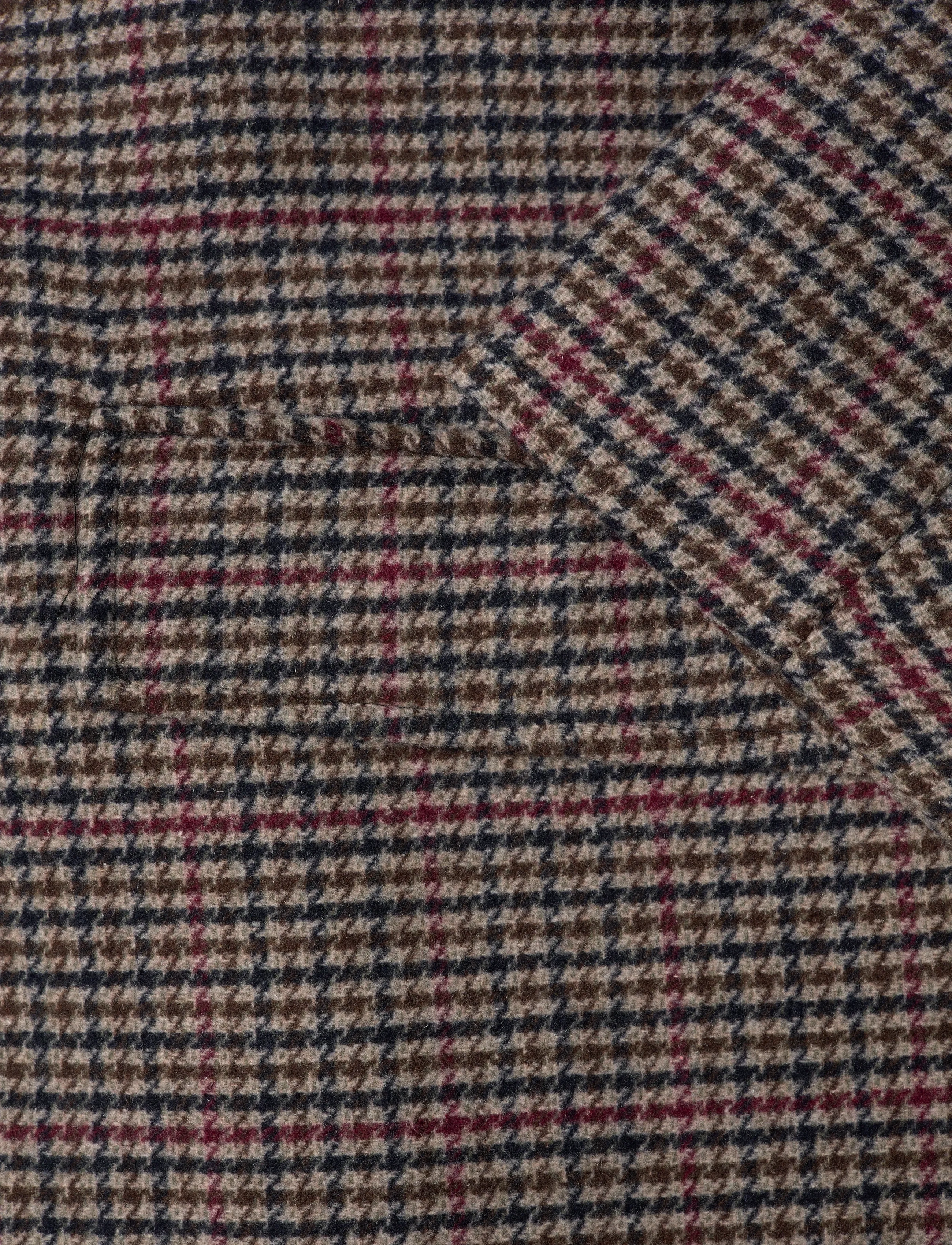 Weekday - Oversized Single-Breasted Wool Blend Coat - ullarfrakkar - brown check - 3
