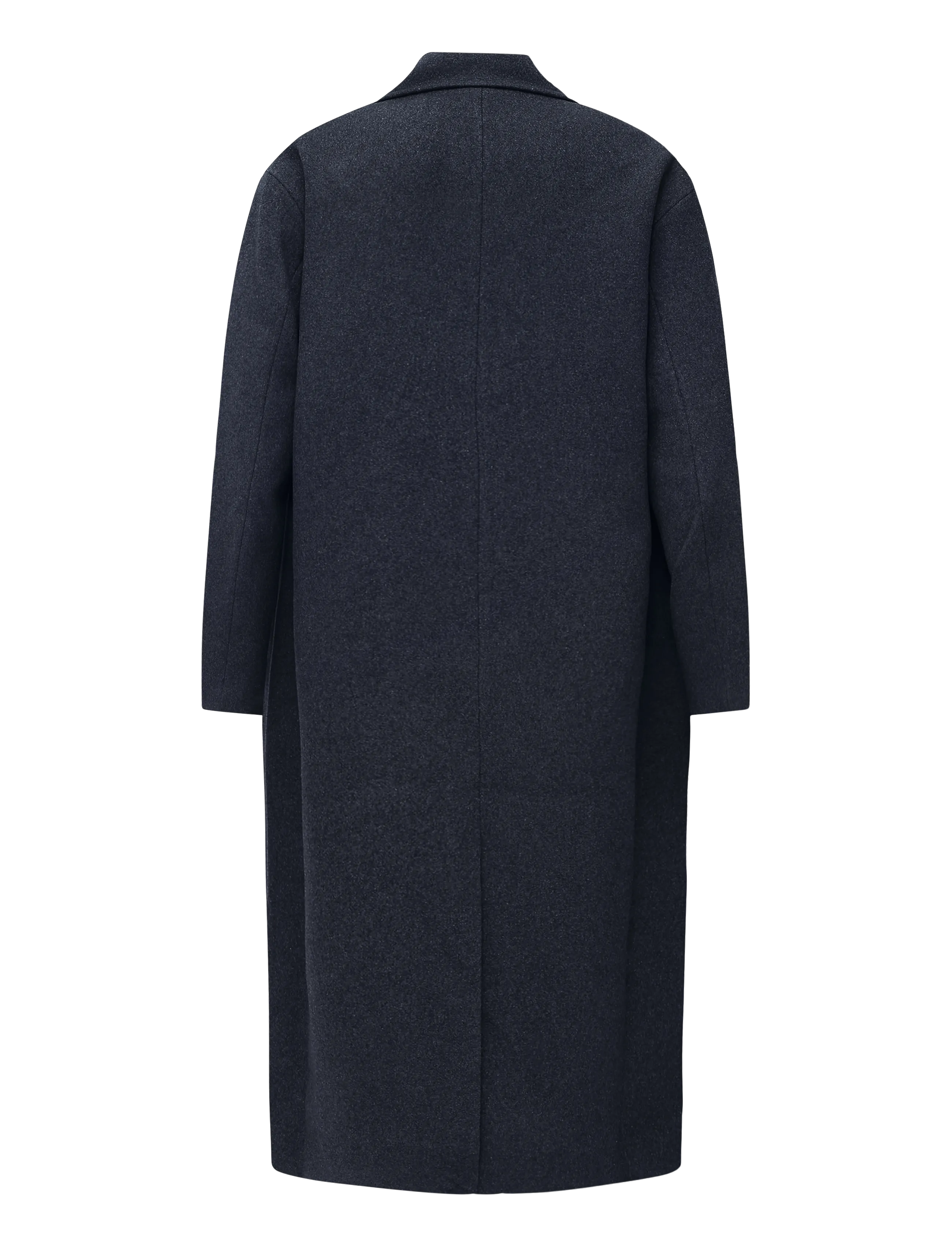 Weekday - Oversized Single-Breasted Wool Blend Coat - winter jackets - navy melange - 1