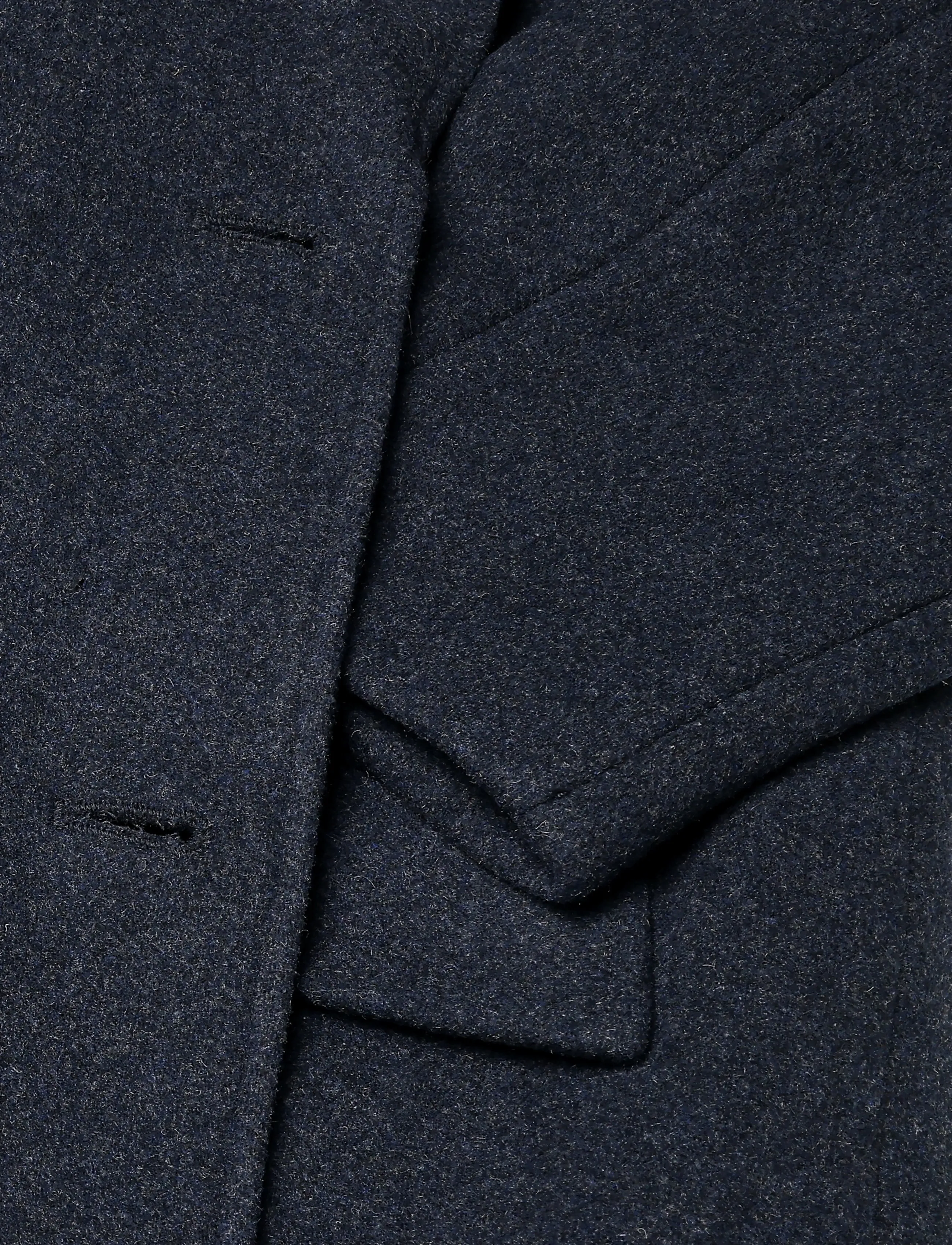 Weekday - Oversized Single-Breasted Wool Blend Coat - winter jackets - navy melange - 4
