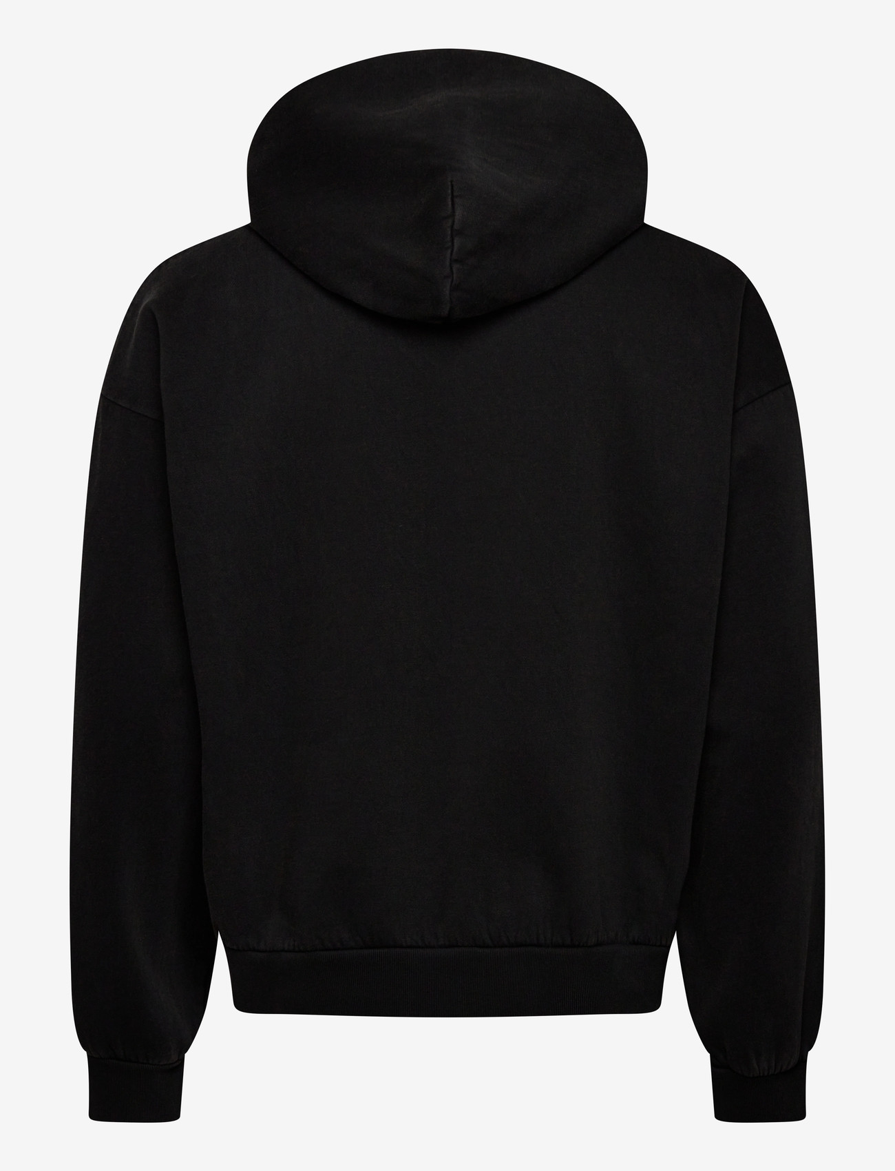 Weekday - Square Loose Fit Graphic Hoodie - hettupeysur - black synergy - 1
