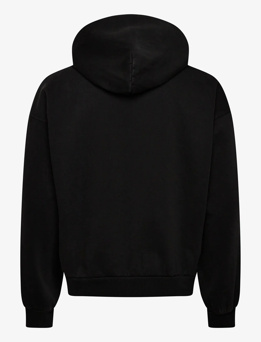 Weekday - Square Loose Fit Graphic Hoodie - hoodies - black synergy - 1