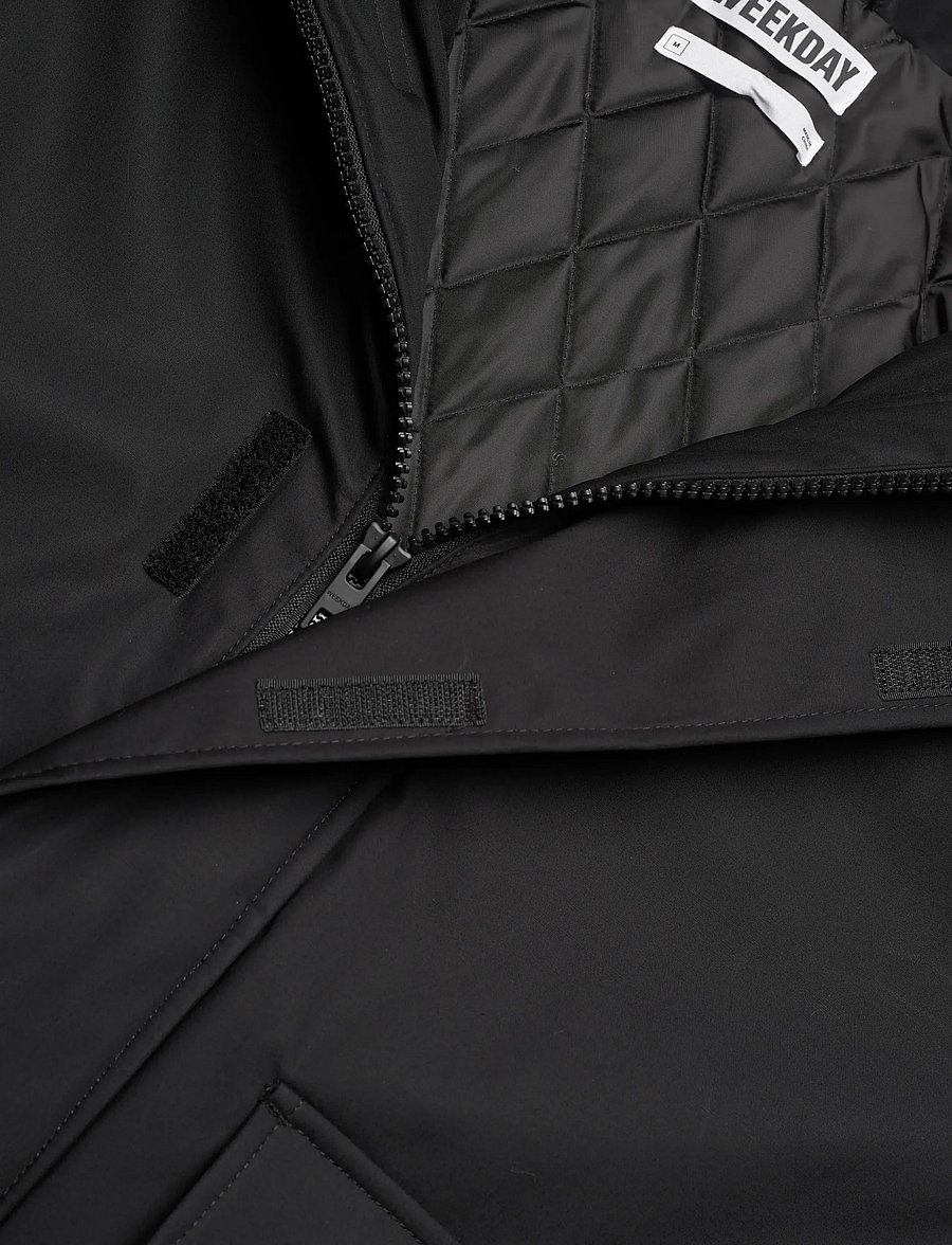 Weekday - Relaxed Transition Fall Jacket - hybridjackor - black - 2