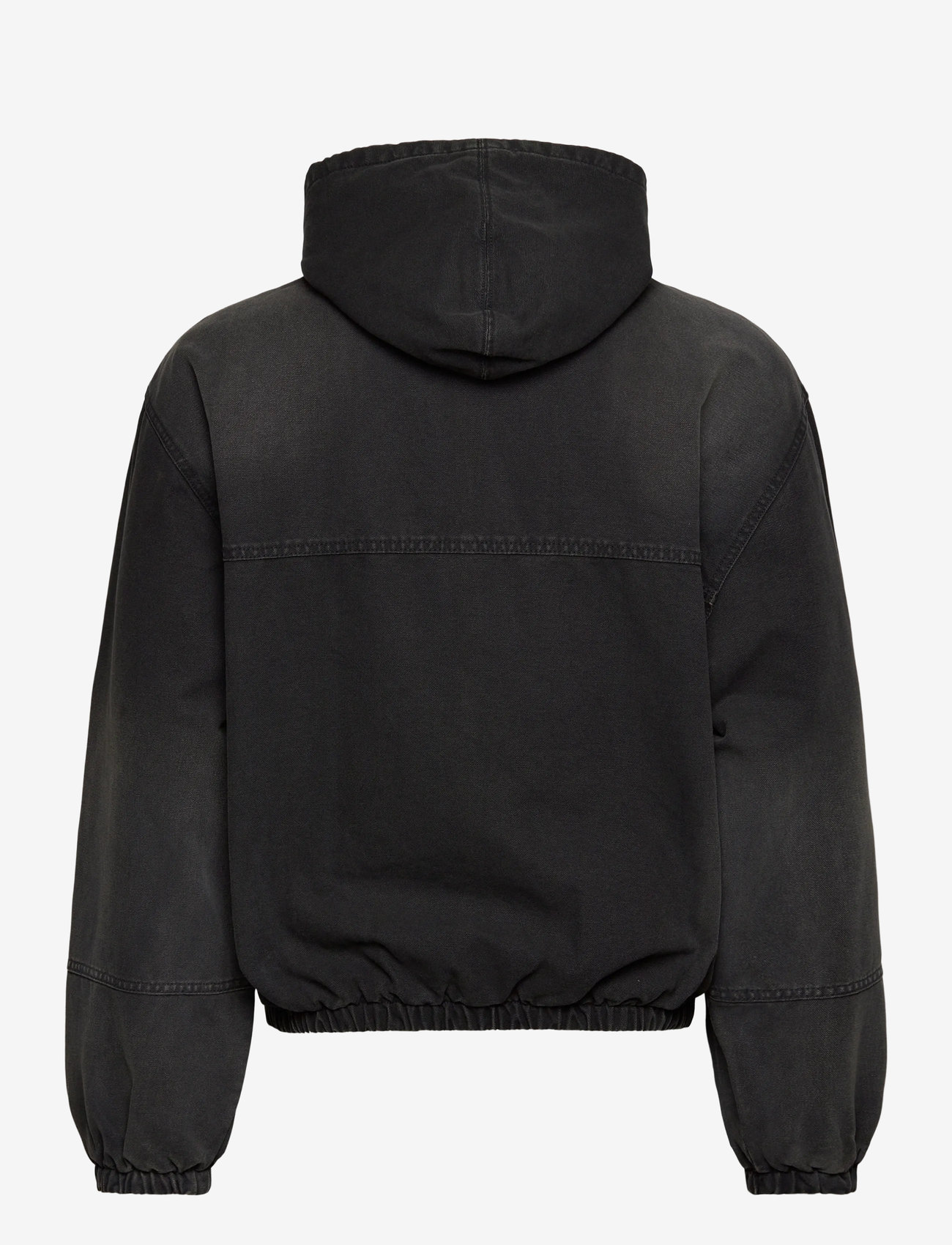 Weekday - Hooded Bomber Jacket - forårsjakker - black wash - 1