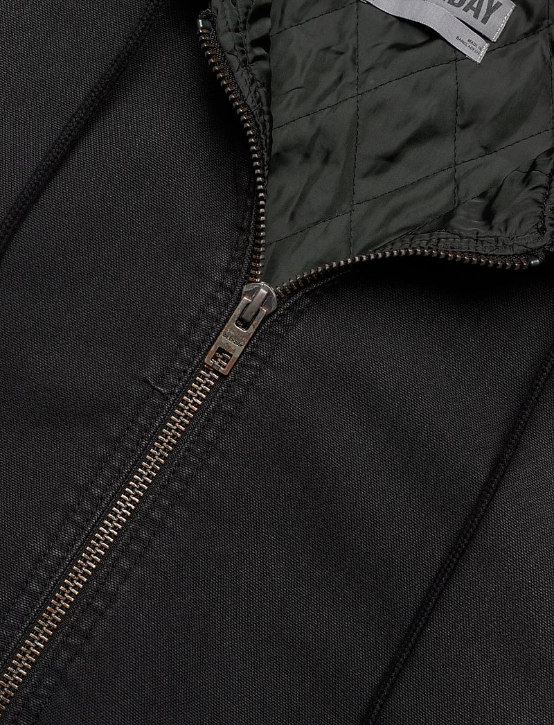 Weekday - Hooded Bomber Jacket - spring jackets - black wash - 2