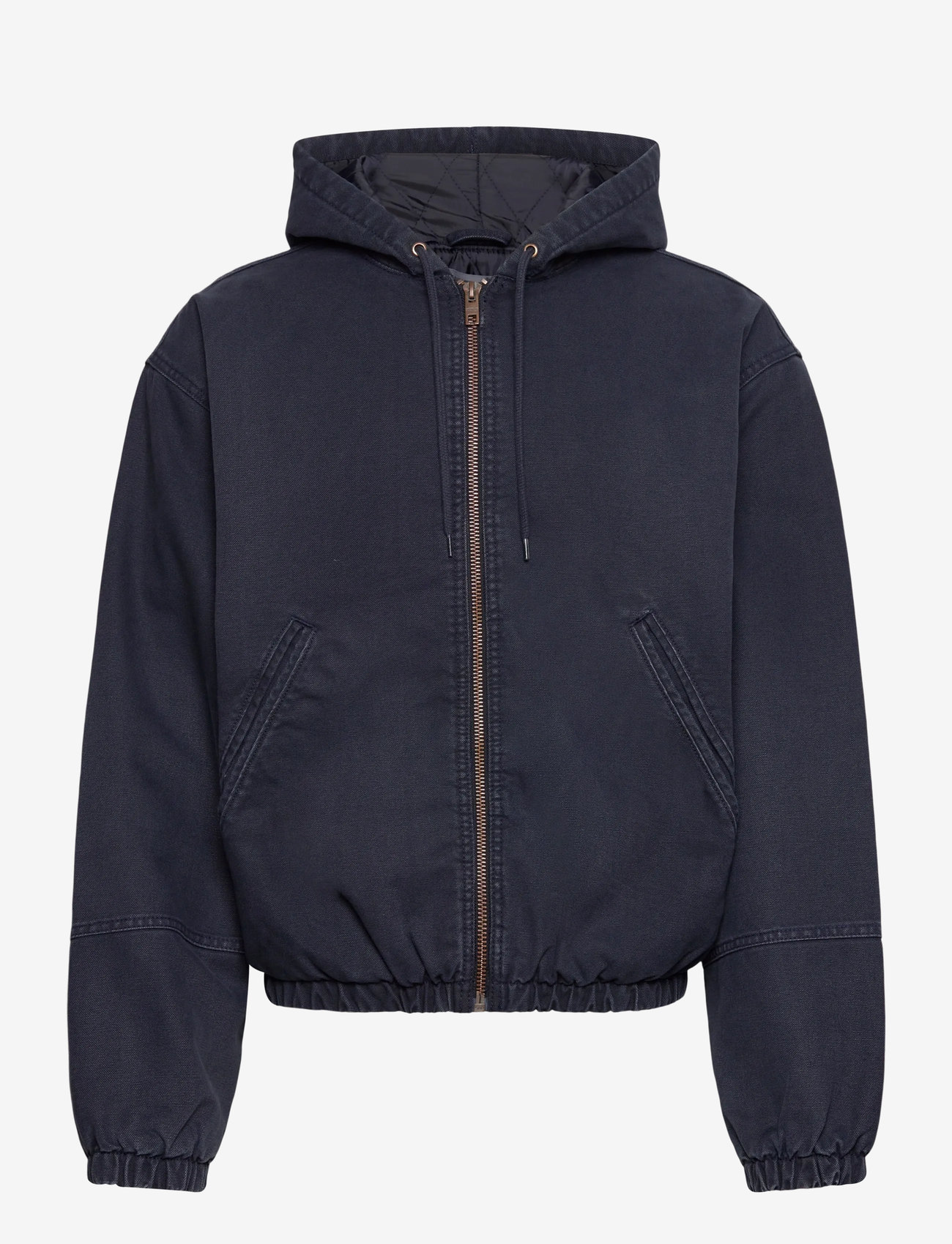 Weekday - Hooded Bomber Jacket - forårsjakker - navy wash - 0