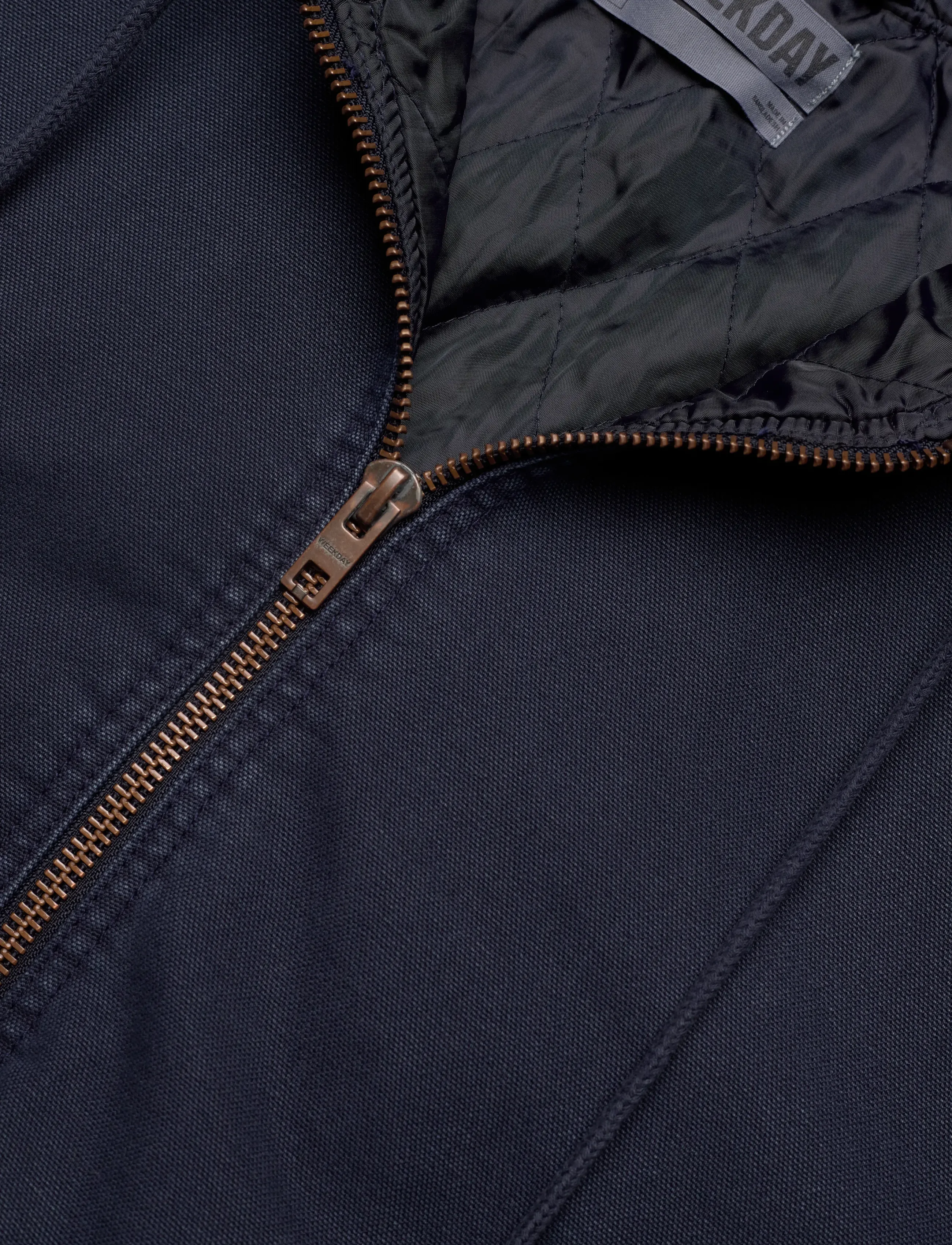 Weekday - Hooded Bomber Jacket - navy wash - 2