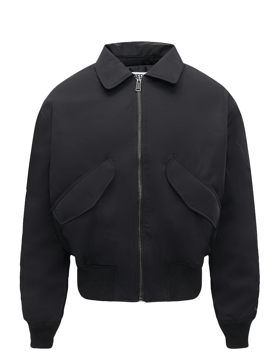 Weekday - Padded Twill Bomber Jacket - herbstjacken - black - 0