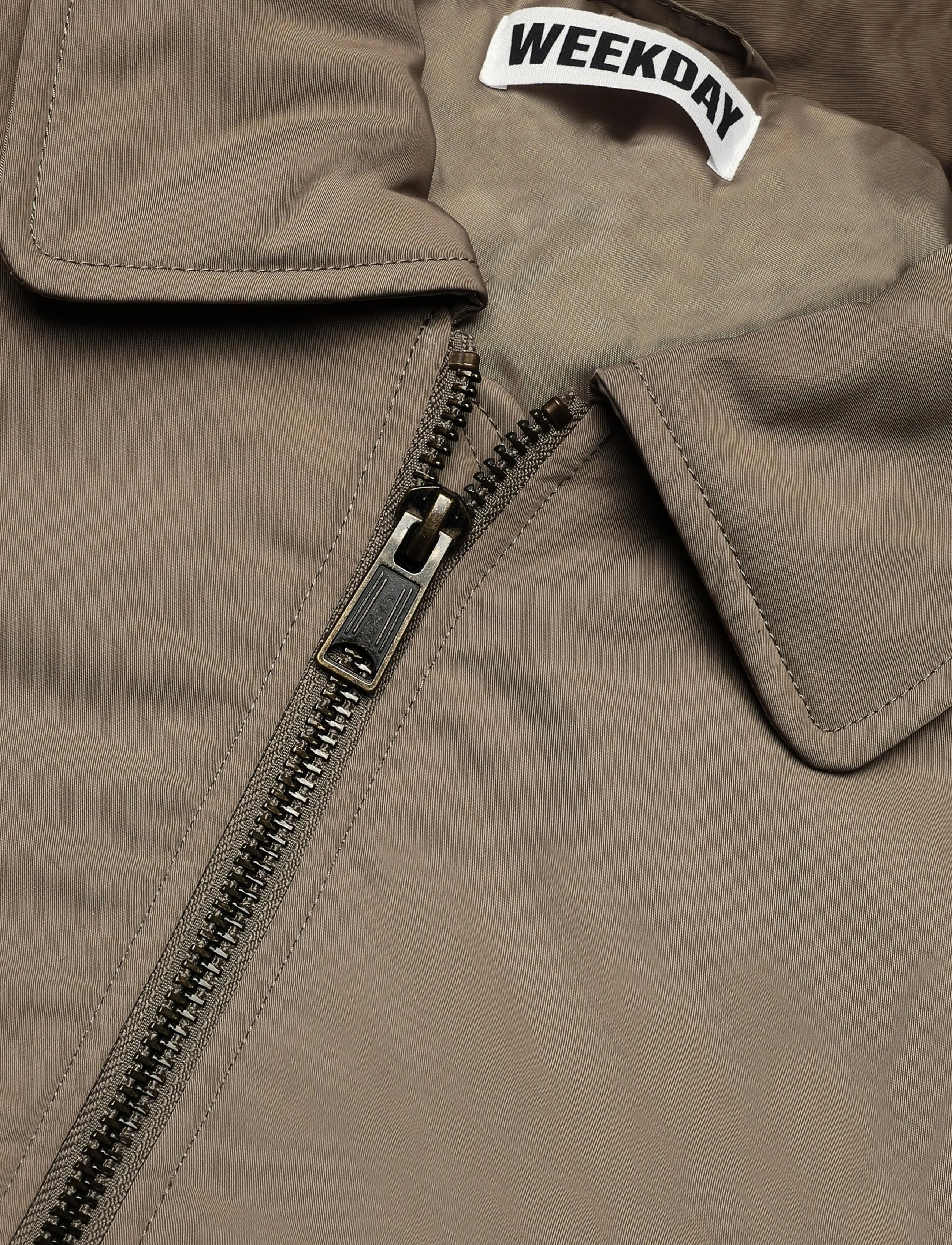 Weekday - Padded Twill Bomber Jacket - dark beige - 2