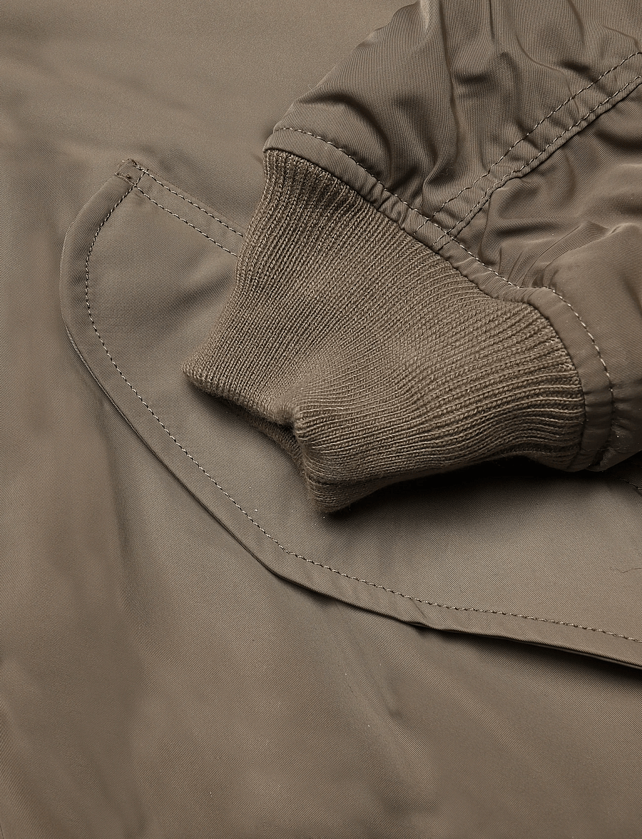 Weekday - Padded Twill Bomber Jacket - efterårsjakker - dark beige - 3