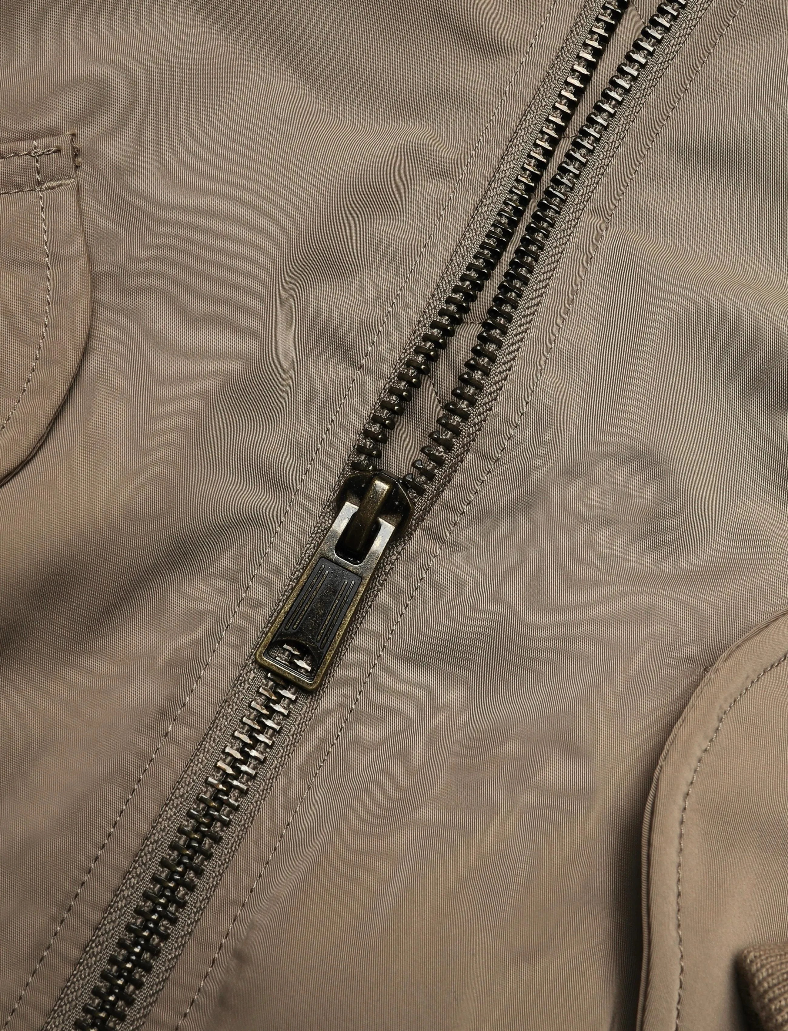 Weekday - Padded Twill Bomber Jacket - dark beige - 4