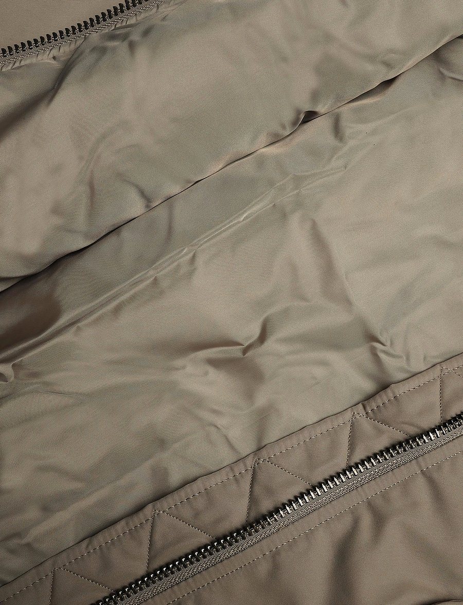 Weekday - Padded Twill Bomber Jacket - efterårsjakker - dark beige - 5