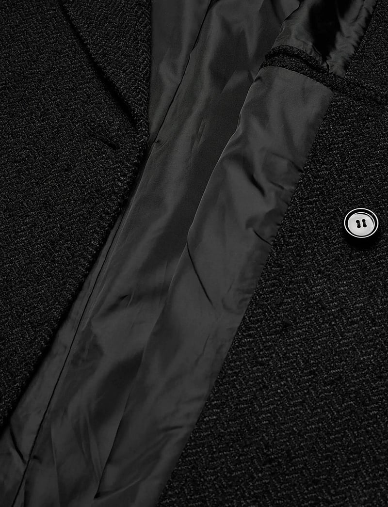 Weekday - Woolblend Coat - winterjacken - dark grey herringbone - 5