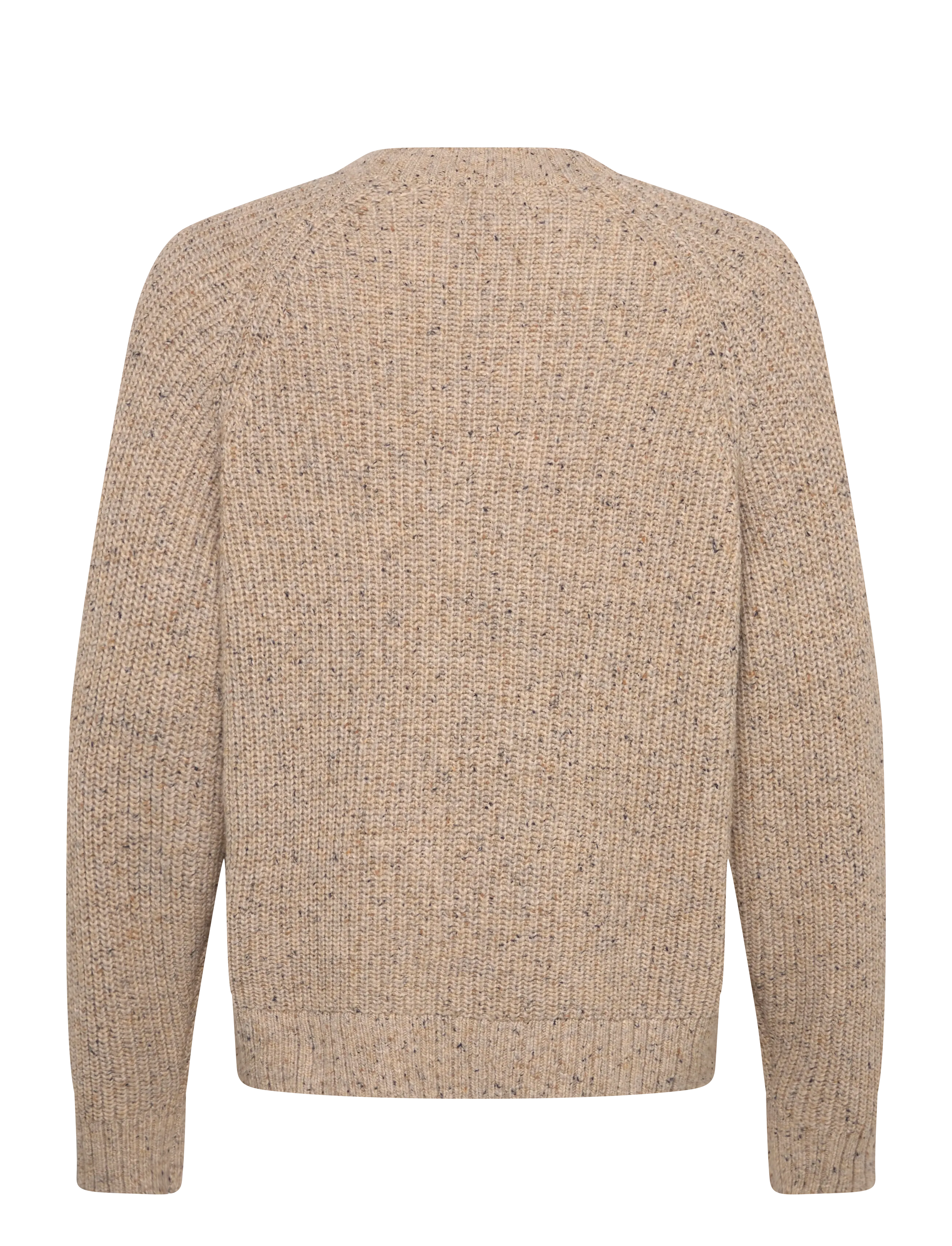 Weekday - Relaxed Fit Nepped Knit Sweater - rund hals - beige - 1