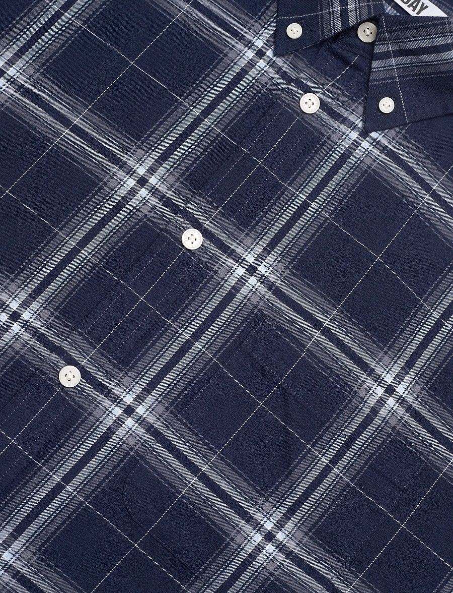 Weekday - Loose Fit Checked Flannel Shirt - flanell-hemden - green check - 3