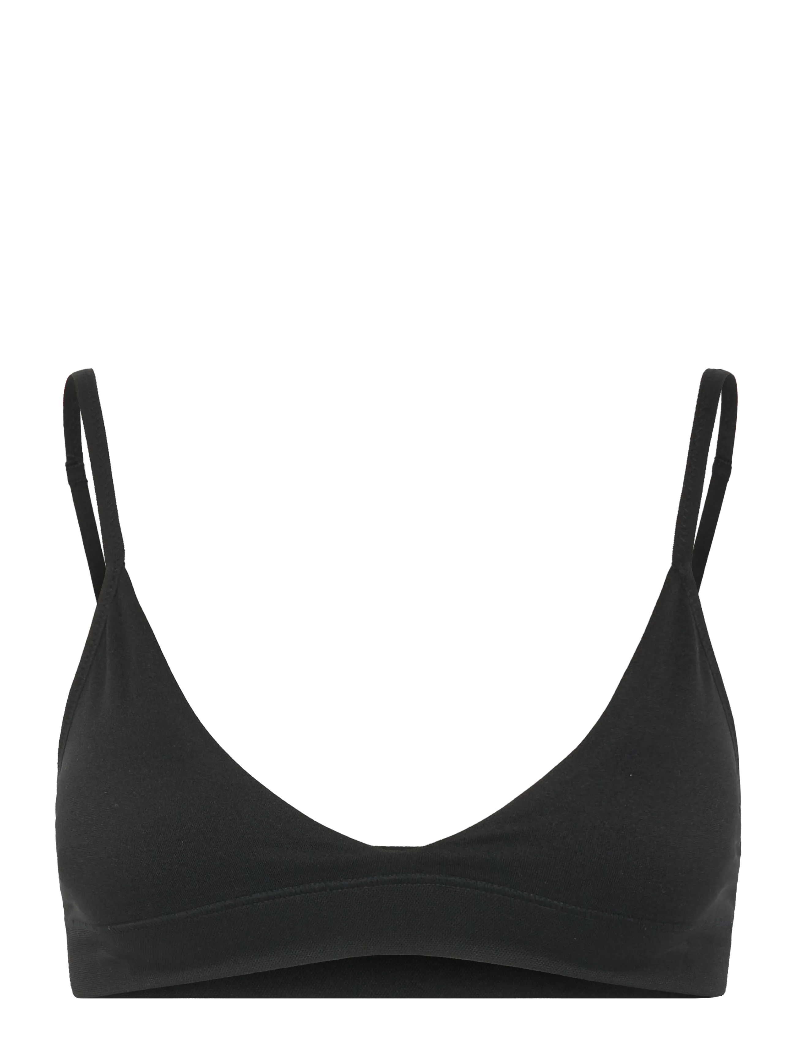Weekday Soft Seamless Triangle Bra - BHs - BLACK / black