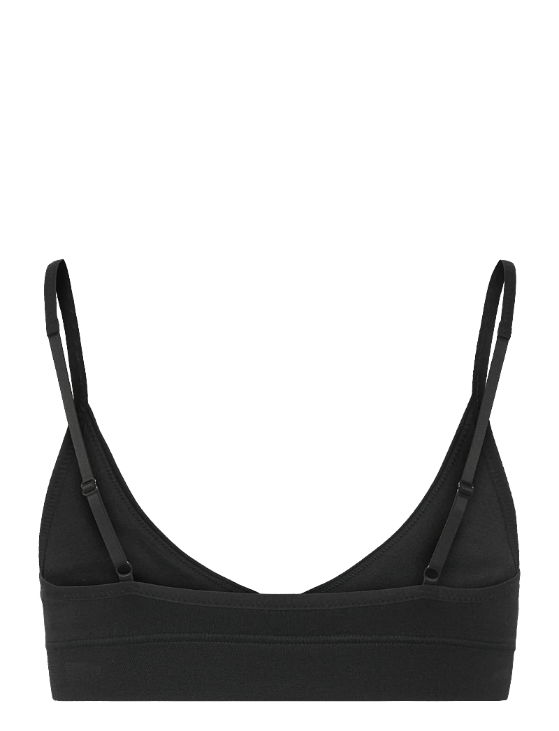 Weekday - Soft Seamless Triangle Bra - rinnahoidja - black - 1