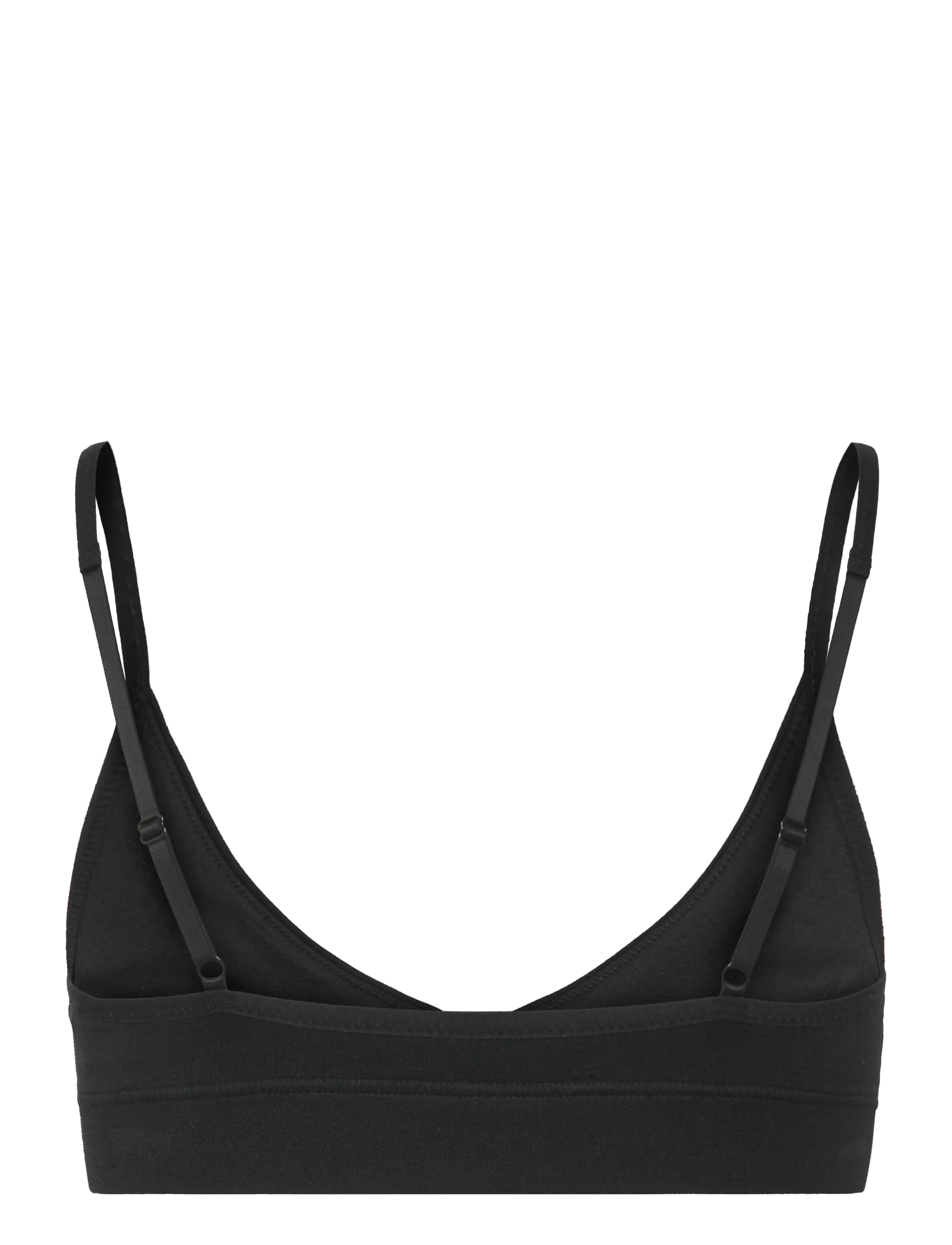 Weekday - Soft Seamless Triangle Bra - bralette - black - 1