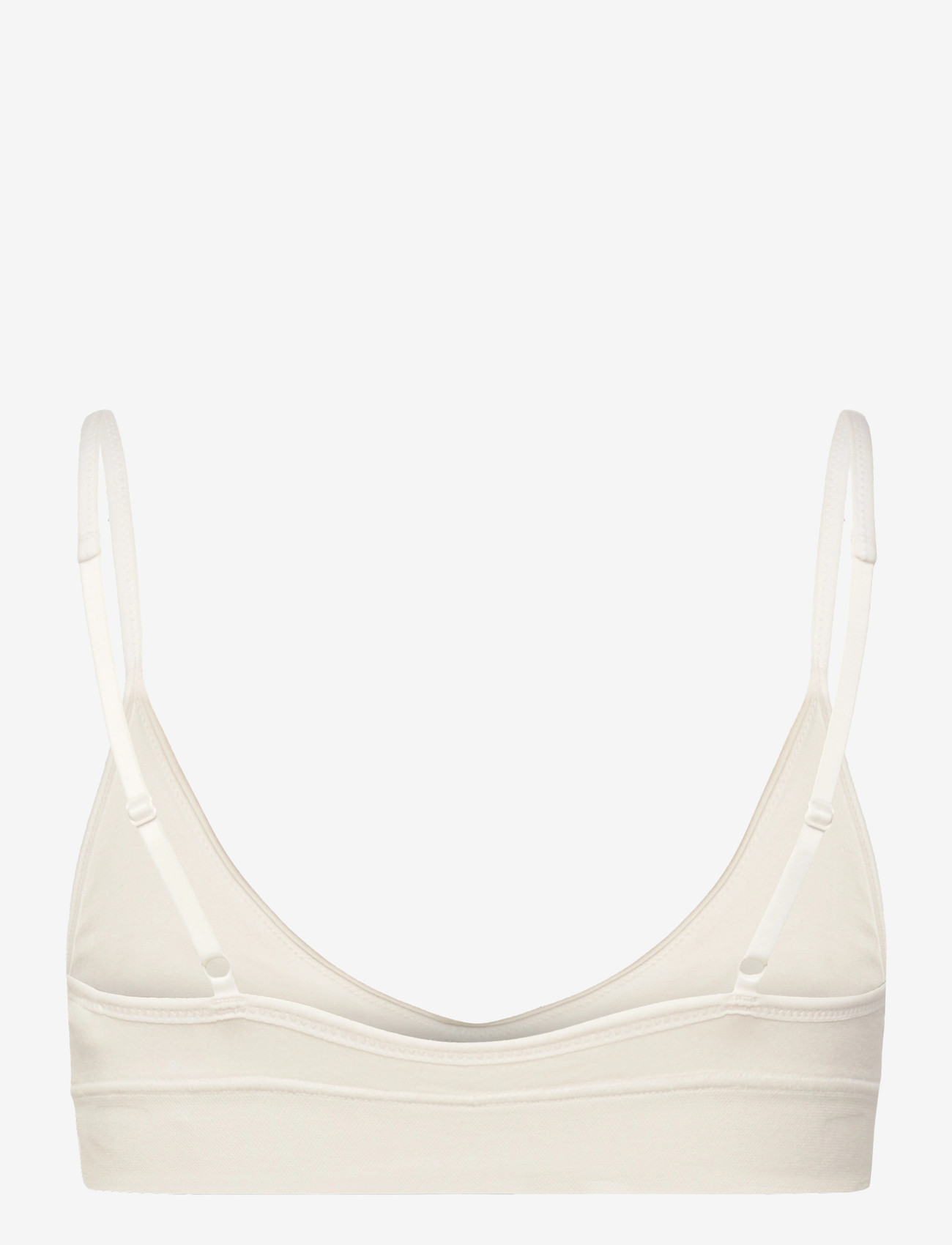Weekday - Soft Seamless Triangle Bra - bralette - white - 1