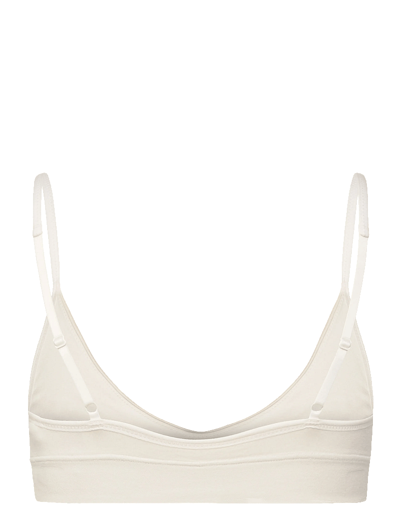 Weekday - Soft Seamless Triangle Bra - bralette - white - 1