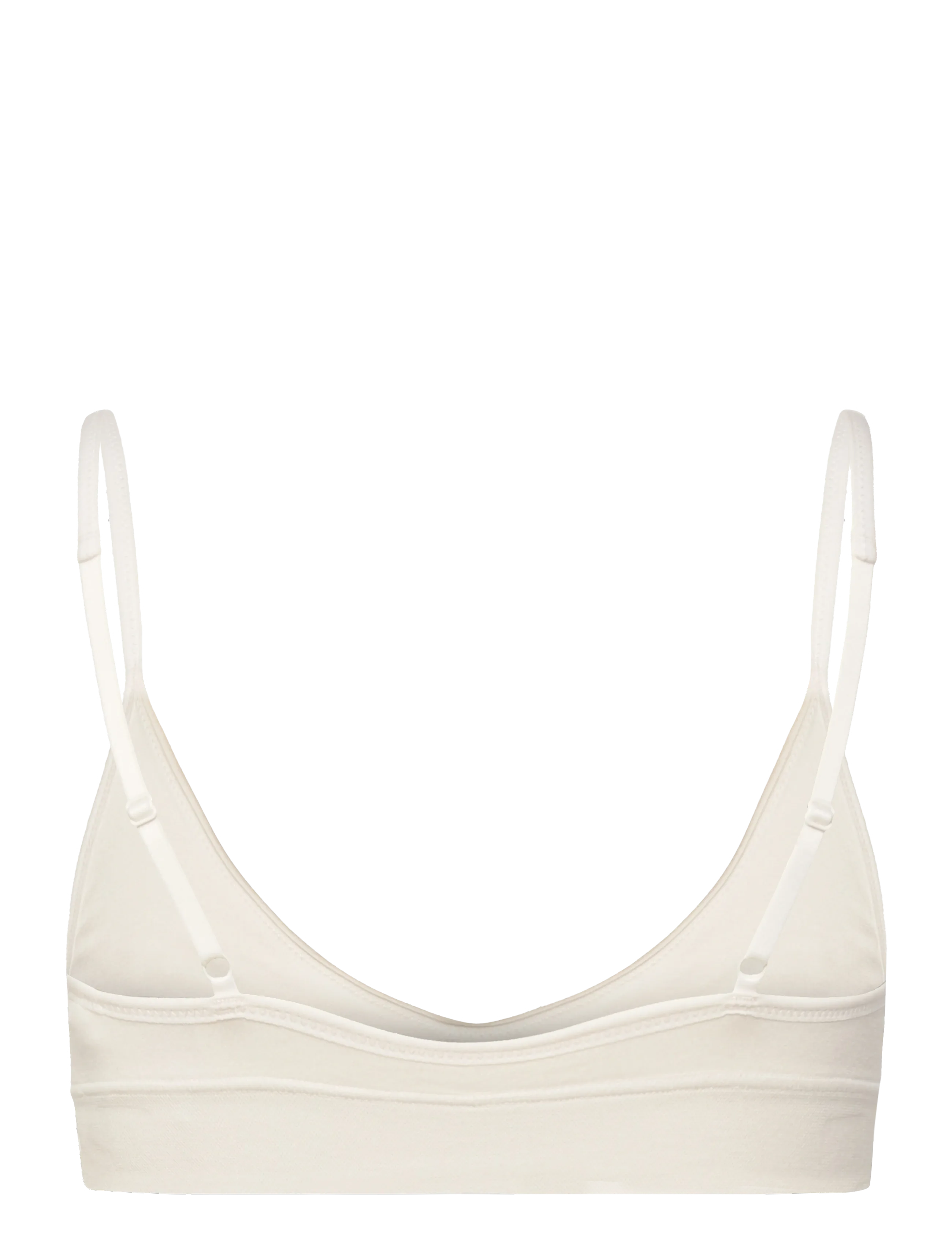 Weekday - Soft Seamless Triangle Bra - bralette - white - 1