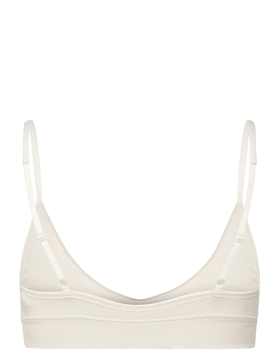 Weekday - Soft Seamless Triangle Bra - bralette - white - 1