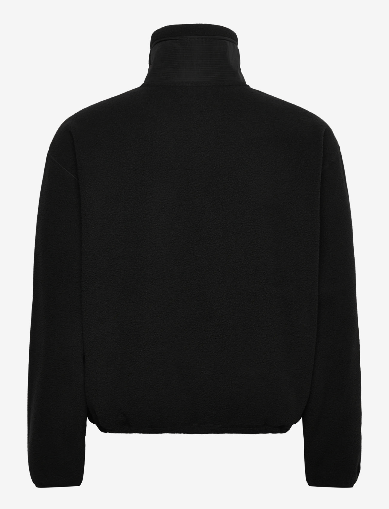 Weekday - Loose Fit Zip Fleece Jacket - fleece-pullover - black - 1