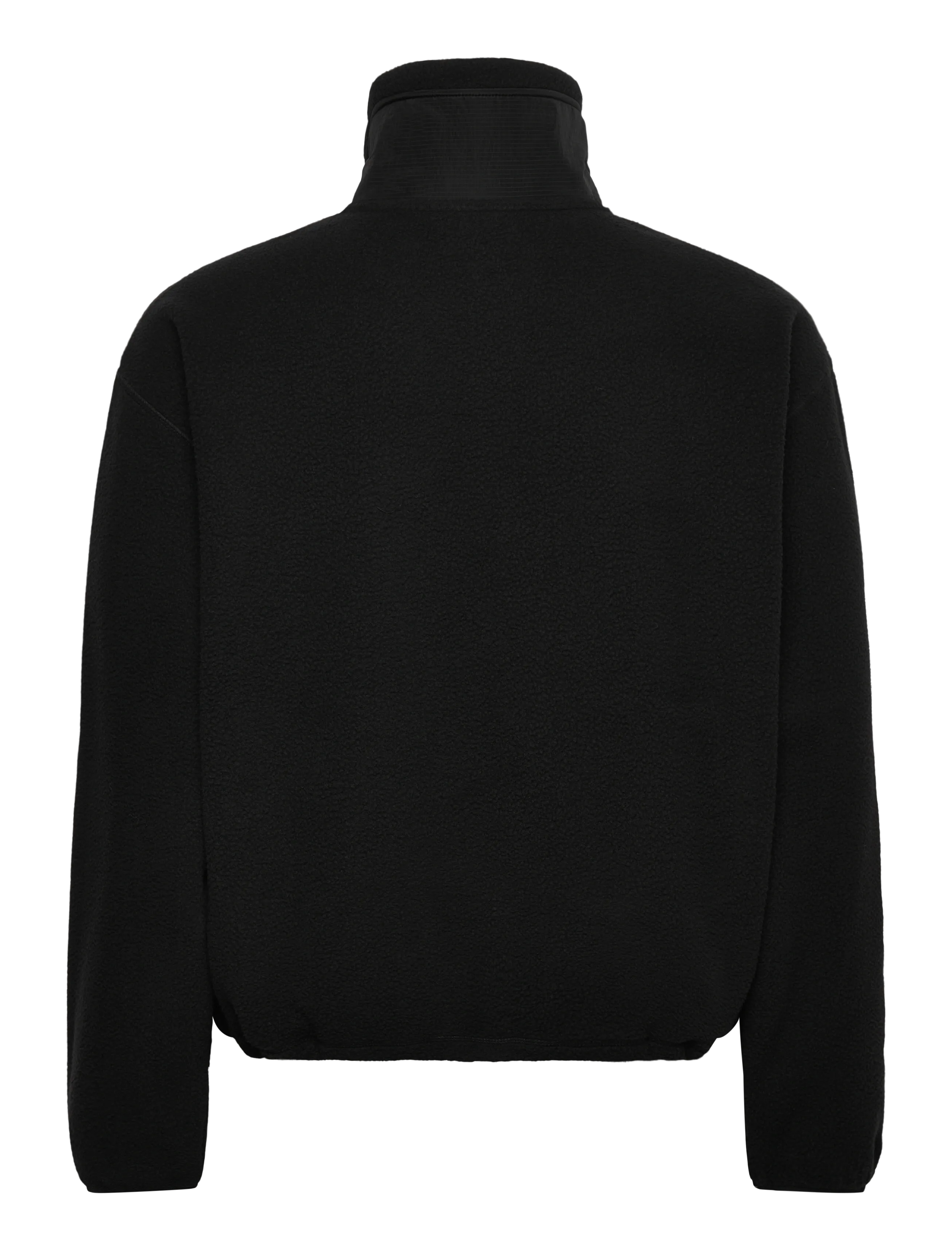 Weekday - Loose Fit Zip Fleece Jacket - fleece-pullover - black - 1