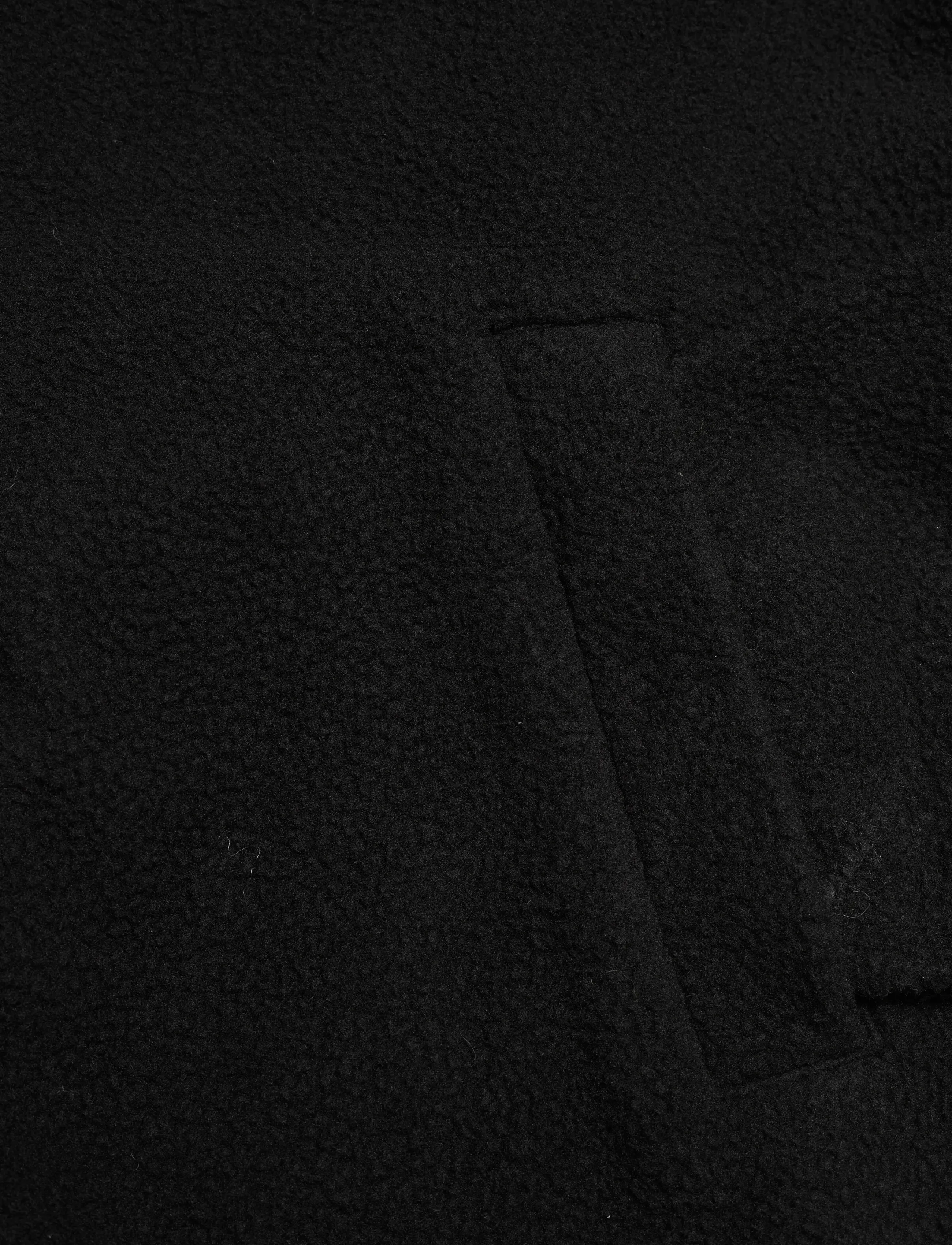 Weekday - Loose Fit Zip Fleece Jacket - fleece-pullover - black - 3