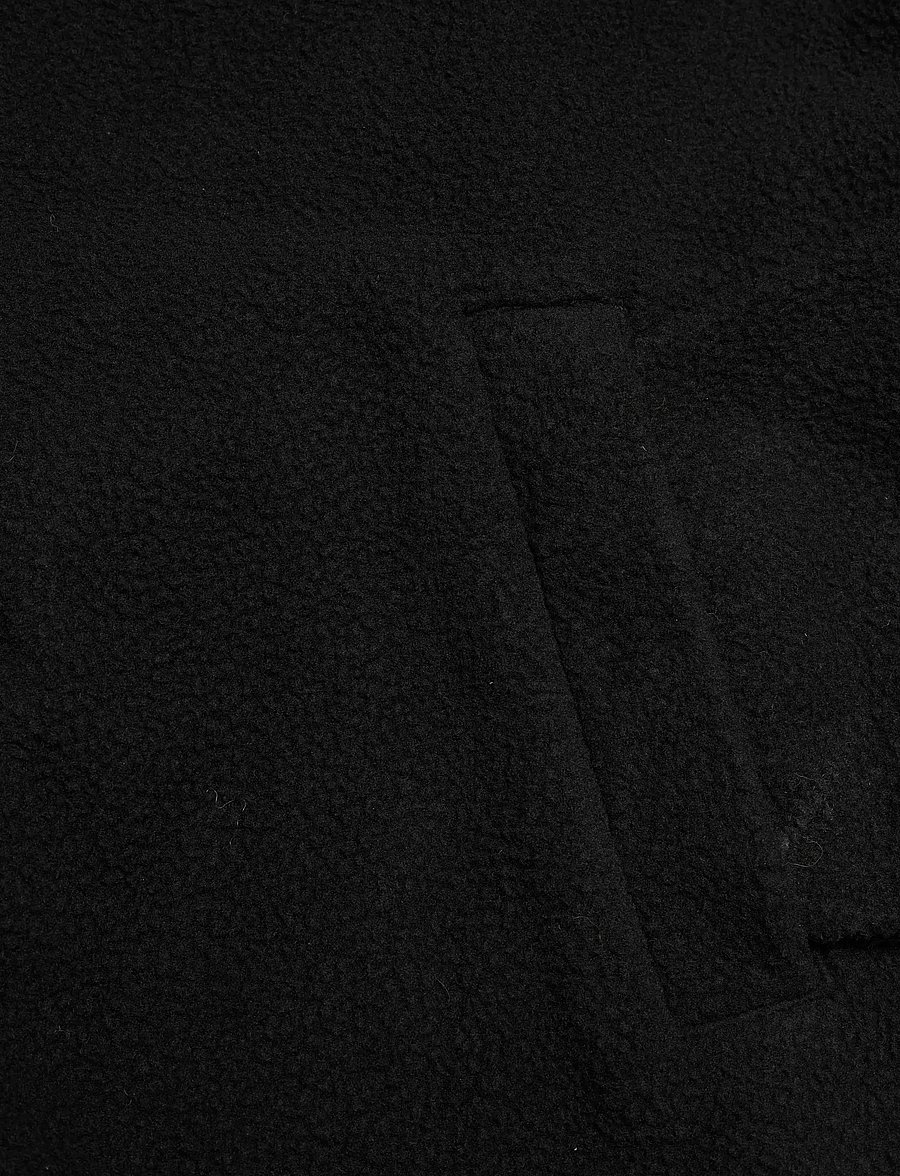 Weekday - Loose Fit Zip Fleece Jacket - teddy sweaters - black - 3