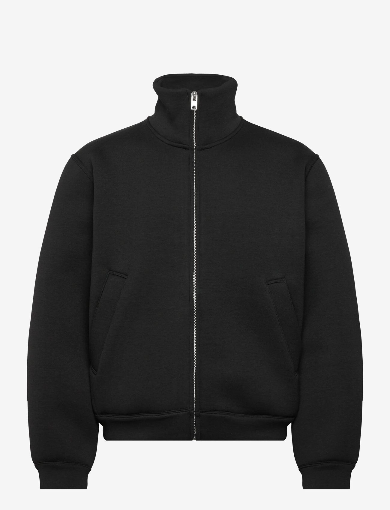 Weekday - Bonded Scuba Jacket - efterårsjakker - black - 0