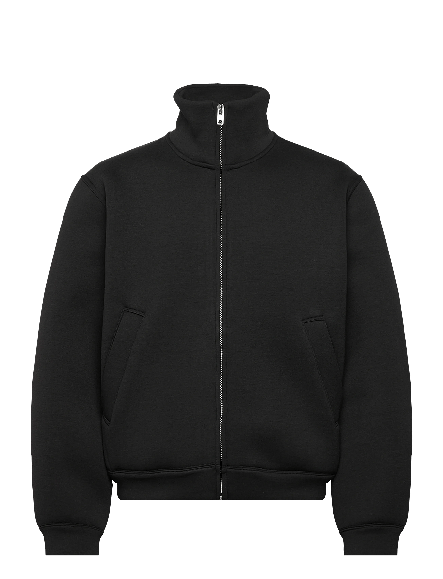 Weekday - Bonded Scuba Jacket - höstjackor - black - 0